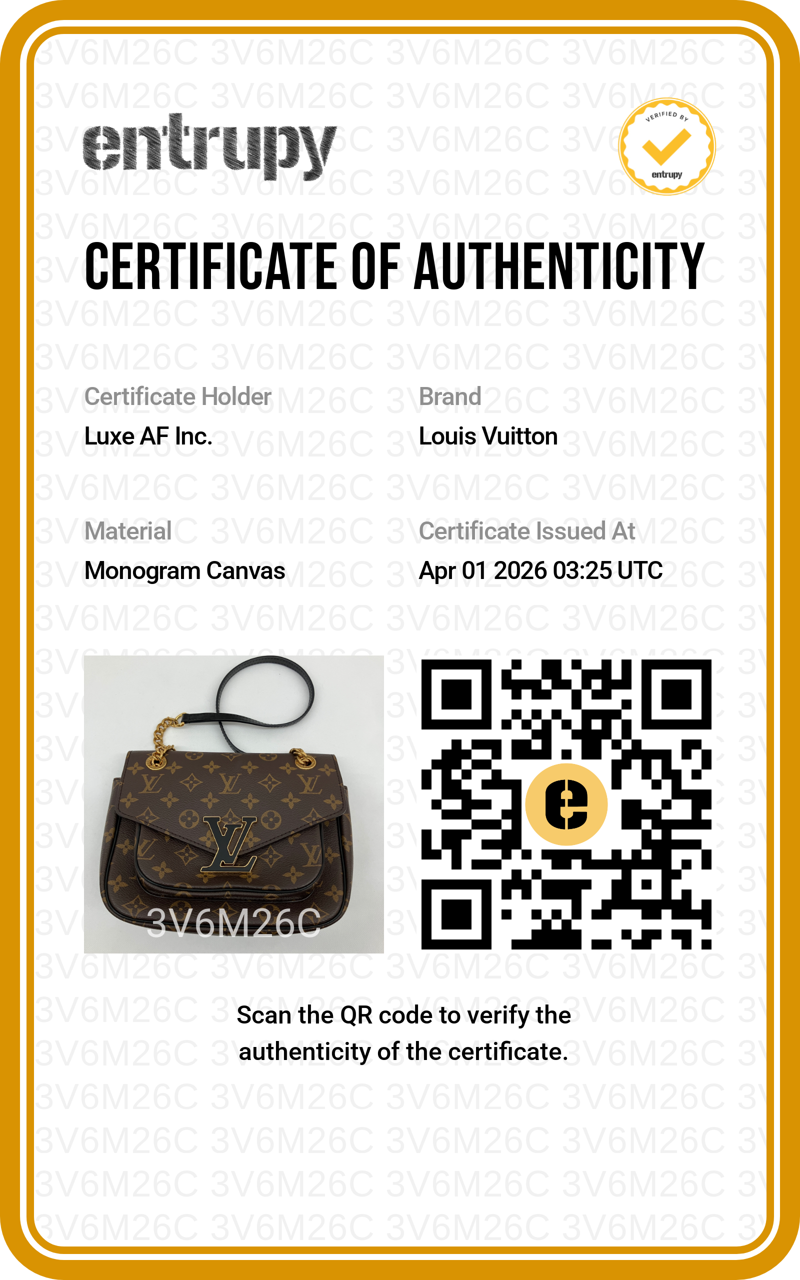 Louis Vuitton Passy Monogram Canvas Chain Bag LV2369