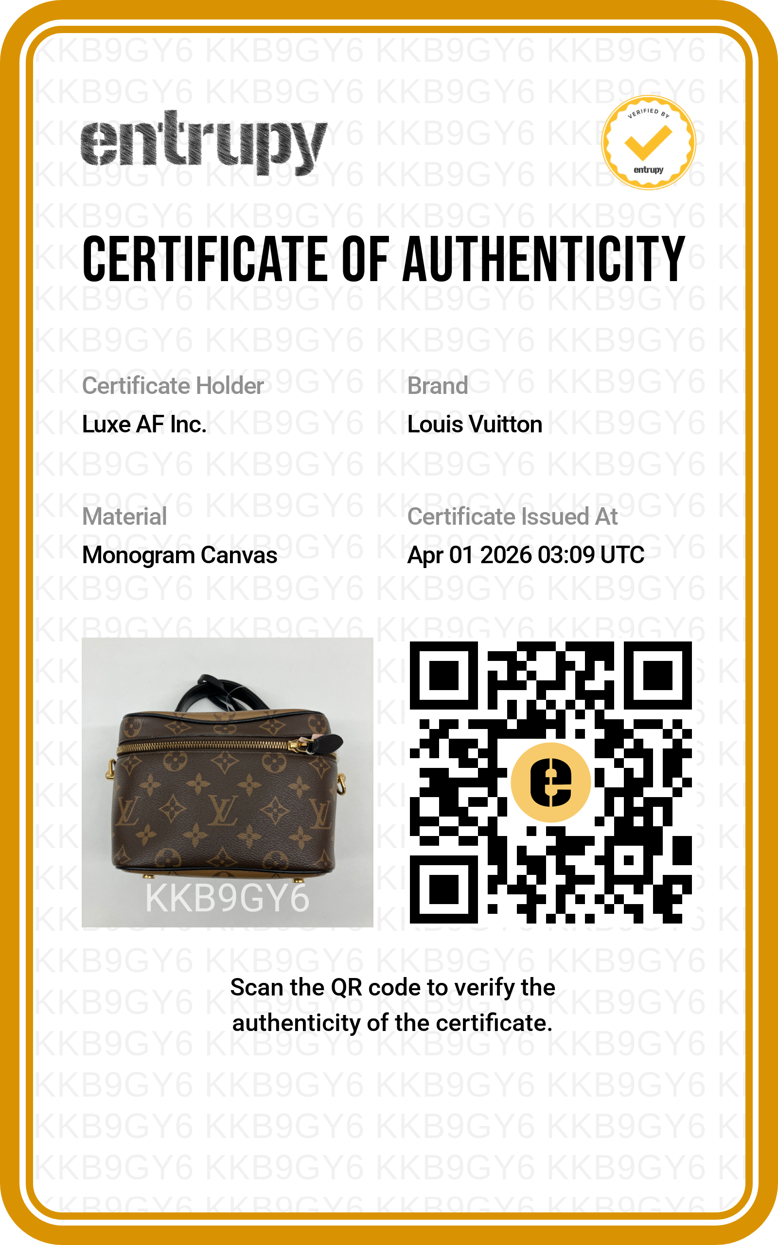 Louis Vuitton Vanity PM Monogram Canvas Handle Bag LV2374