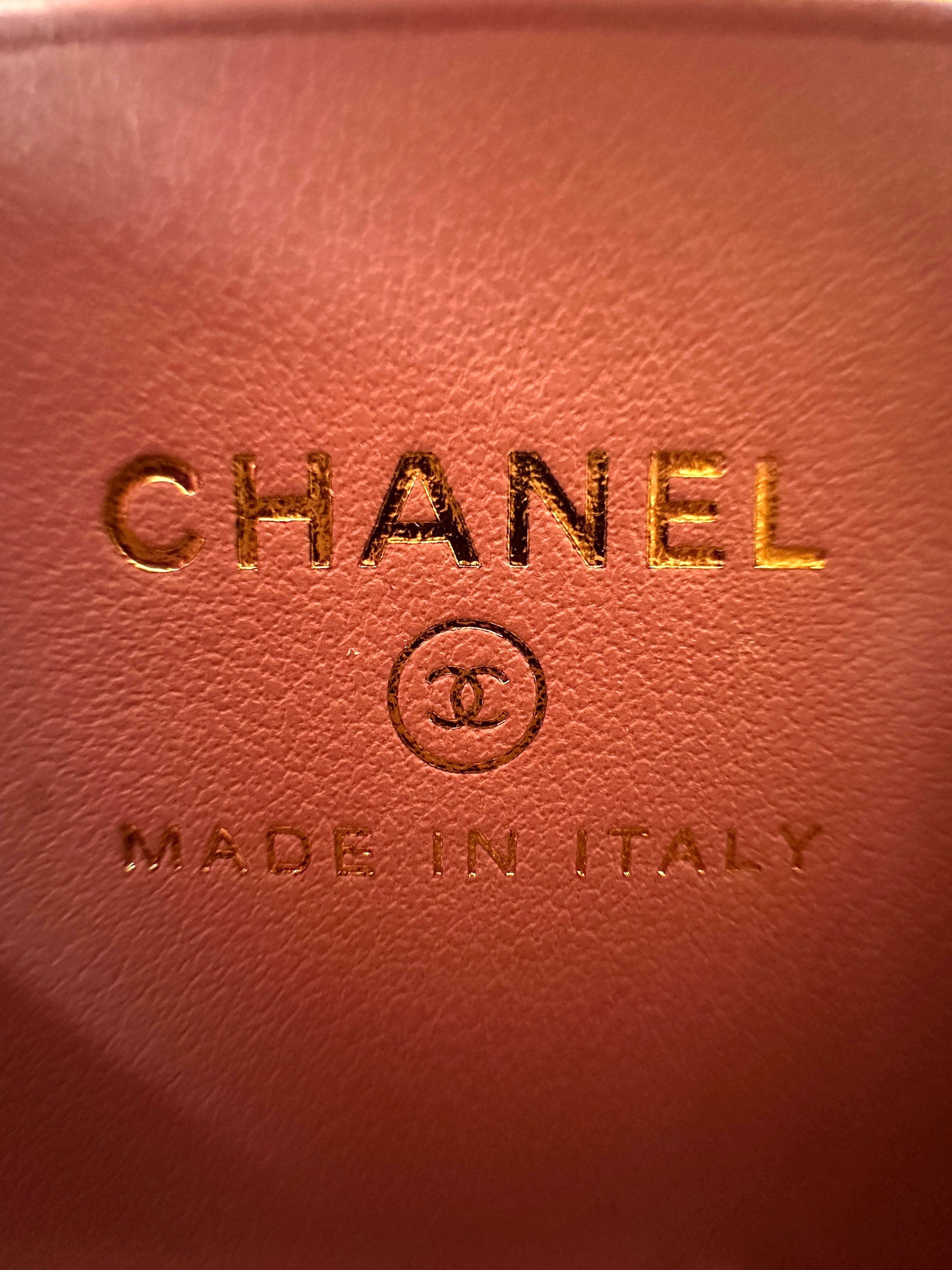 Chanel 24K CoCo Handle Pink Quilted Leather Mini Top Handle Bag(A6***P1) IRIS130