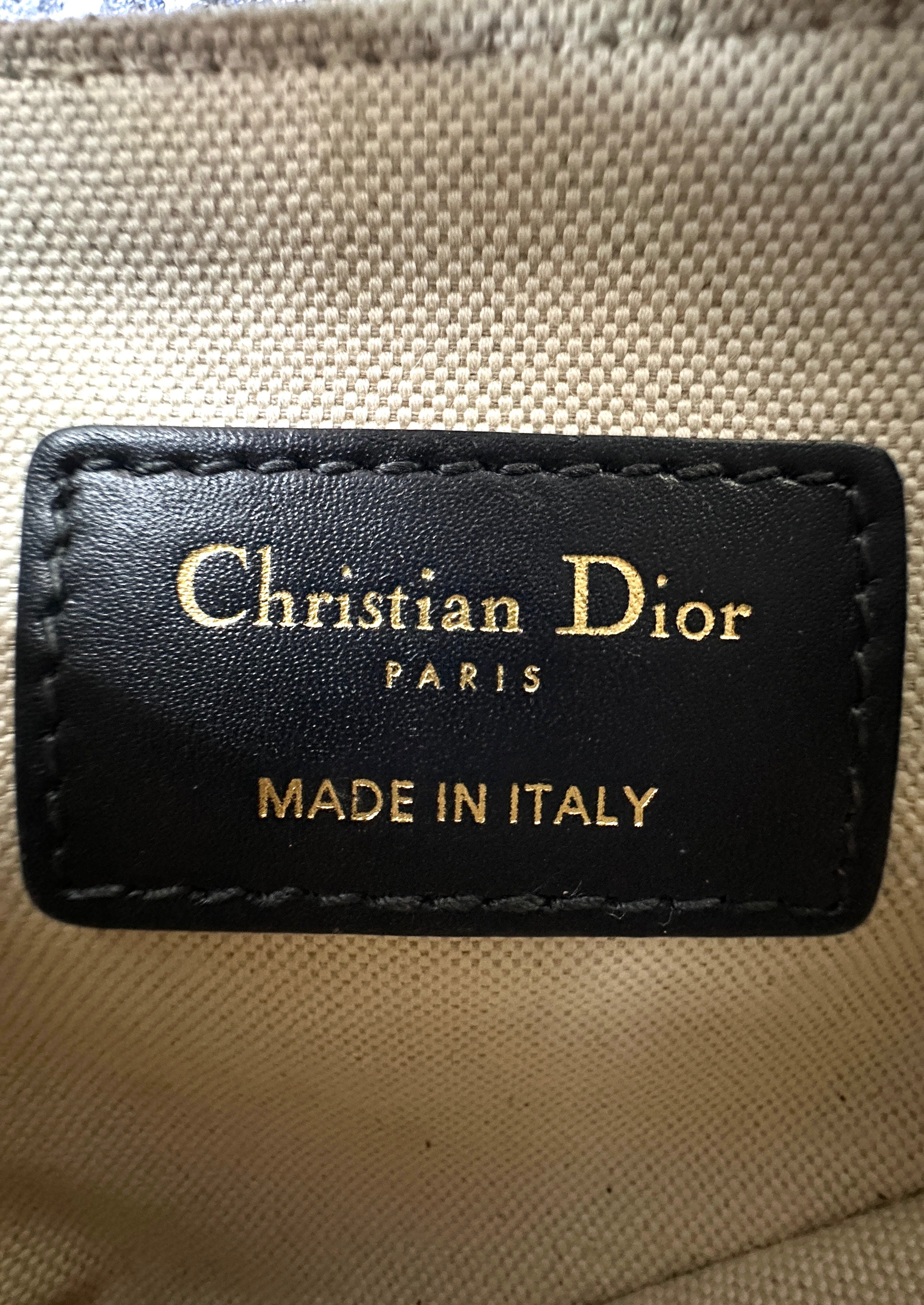 Christian Dior Oblique Black Jacquard Saddle Bag DR646