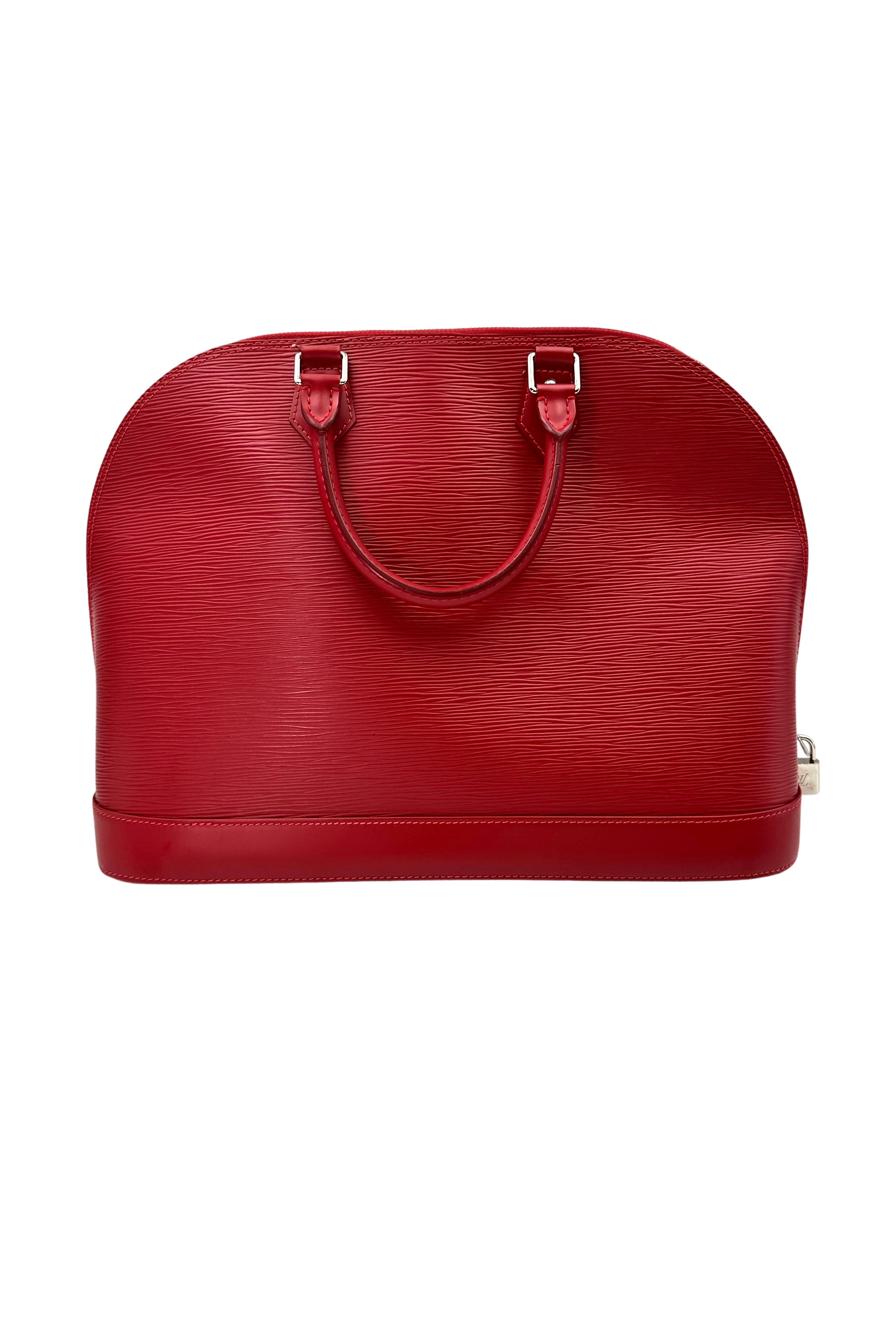 Louis Vuitton Alma Red Epi Leather Handle Bag LV2384