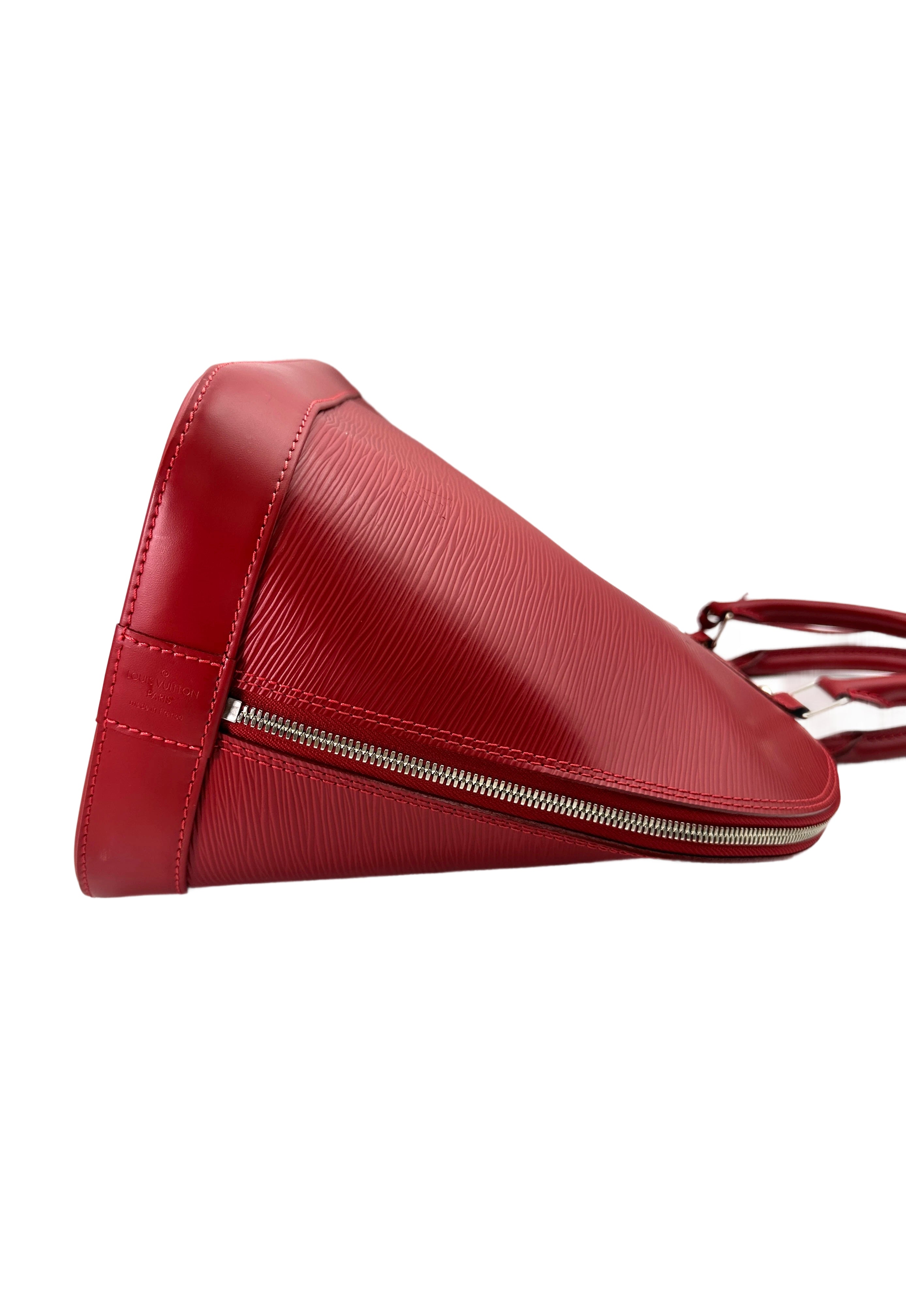 Louis Vuitton Alma Red Epi Leather Handle Bag LV2384