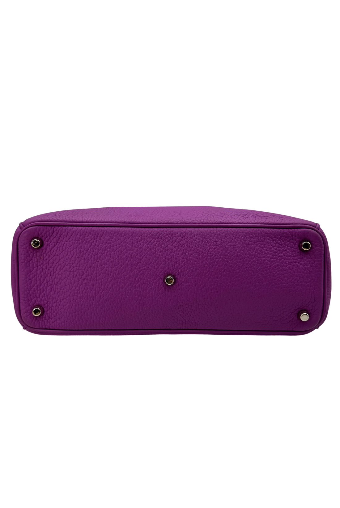 Christian Dior Diorissimo Purple Leather Medium Size Handle Bag With Pouch IRIS648