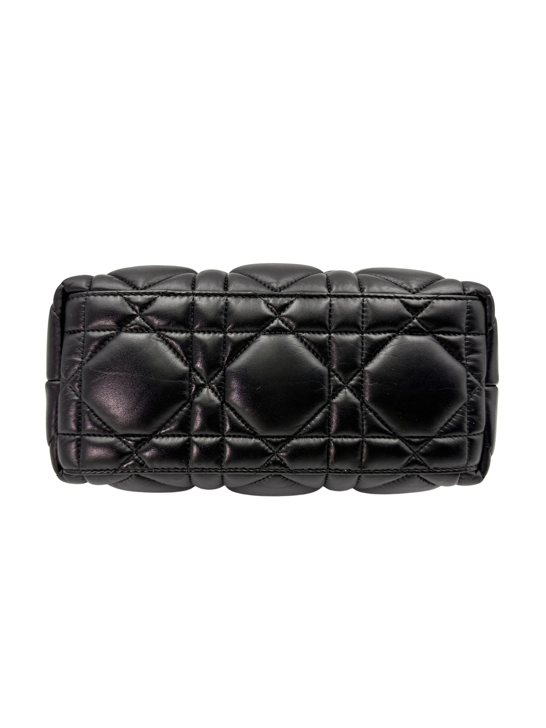 Christian Dior DiorTravel Nomad Pouch Black Macrocannage Calfskin Medium Size Bag DR649