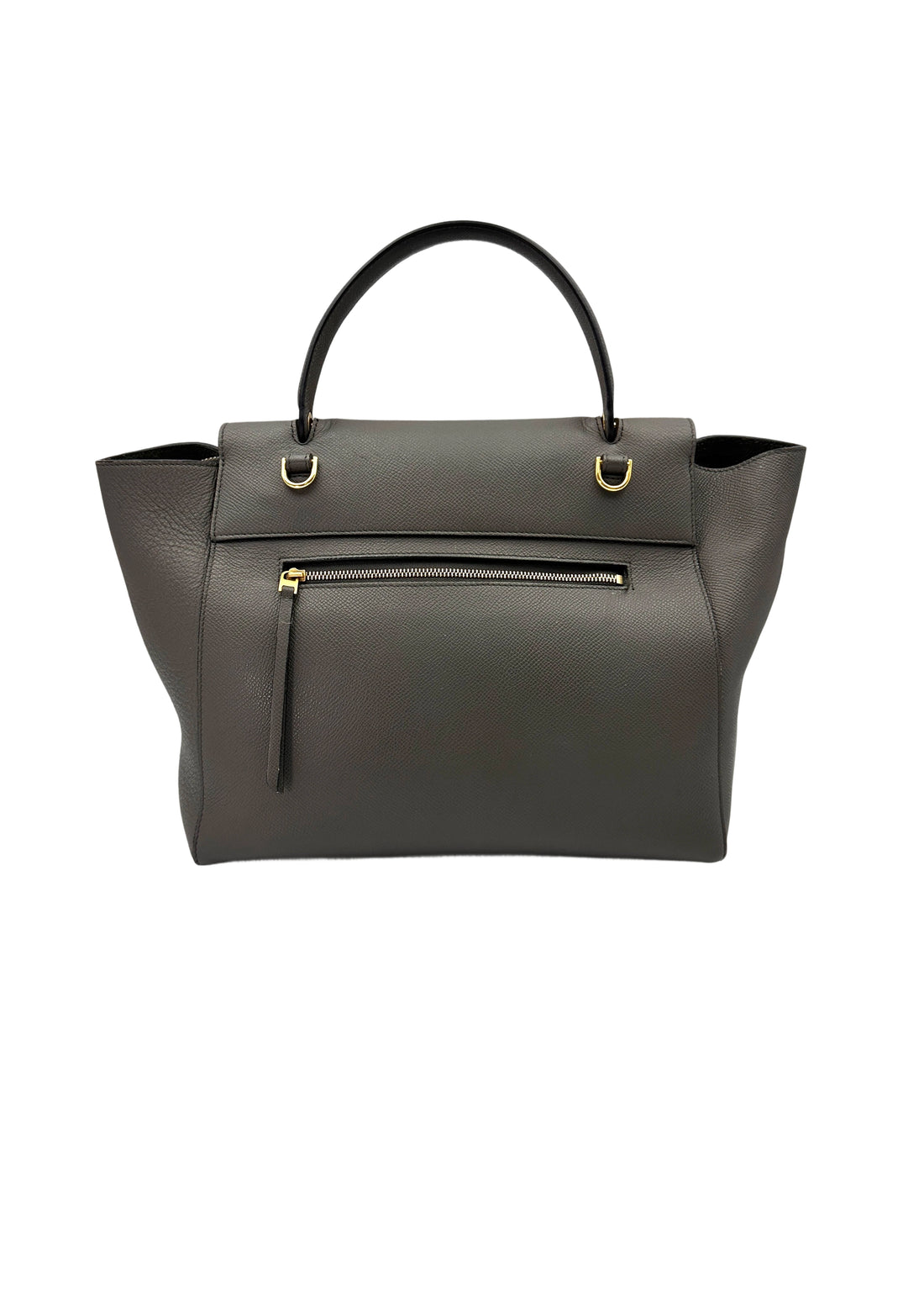 Celine Grey Leather Belt Handle Bag CE141