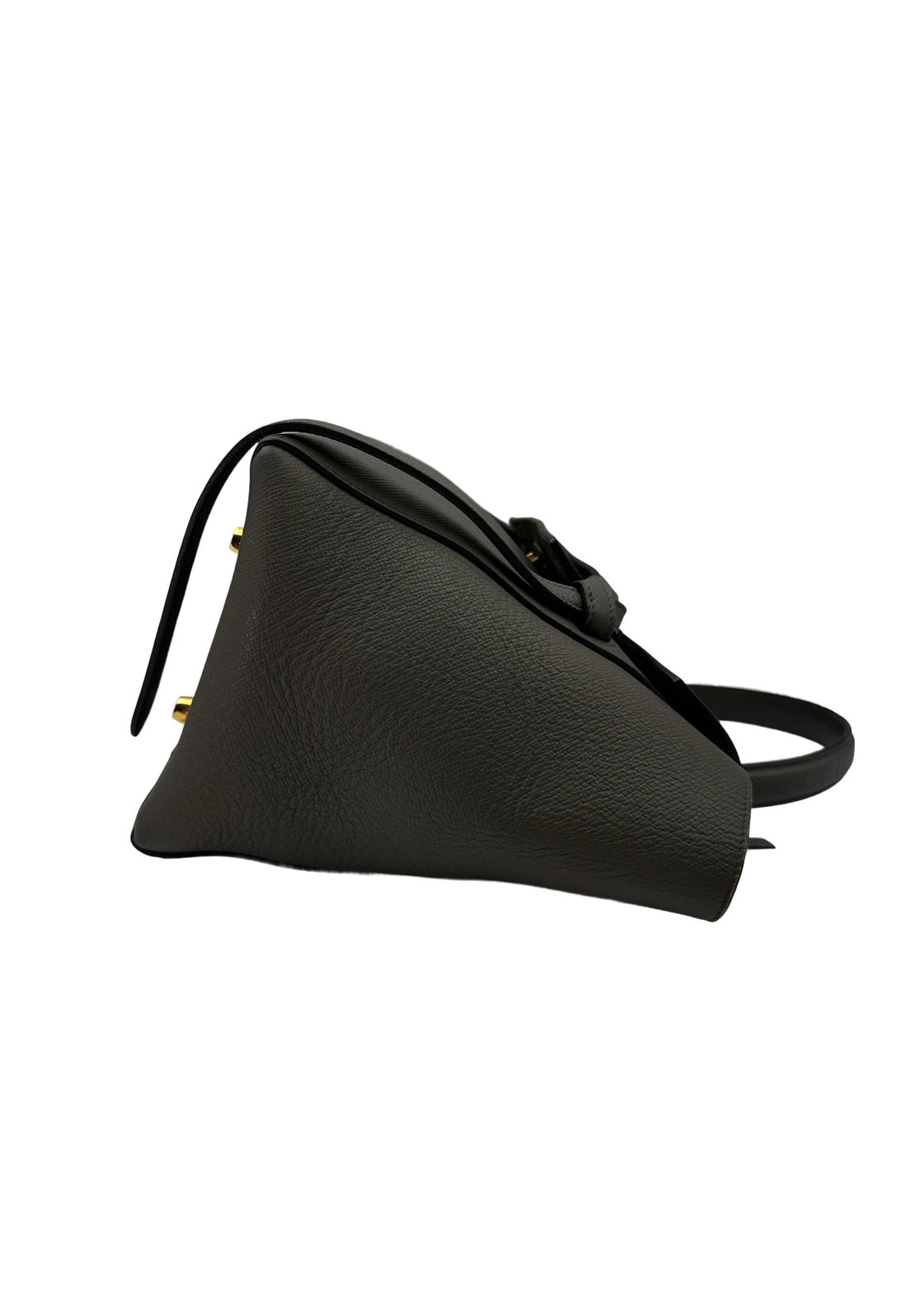 Celine Grey Leather Belt Handle Bag CE141