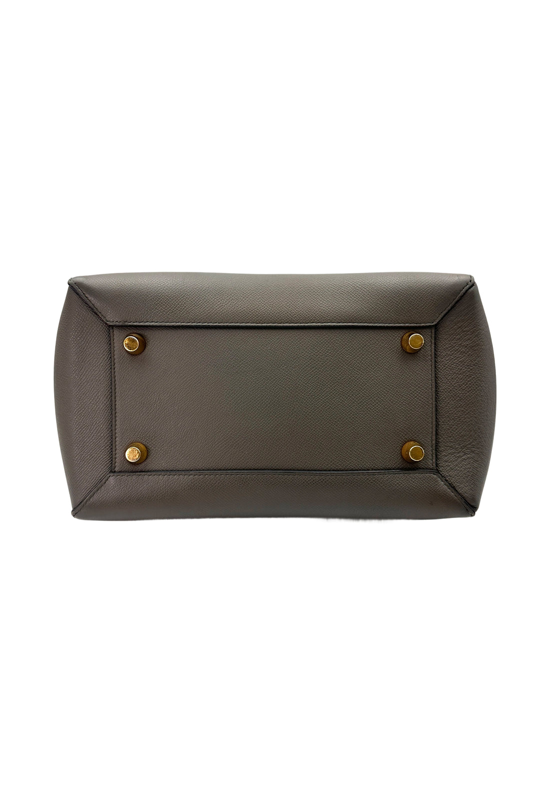Celine Grey Leather Belt Handle Bag CE141
