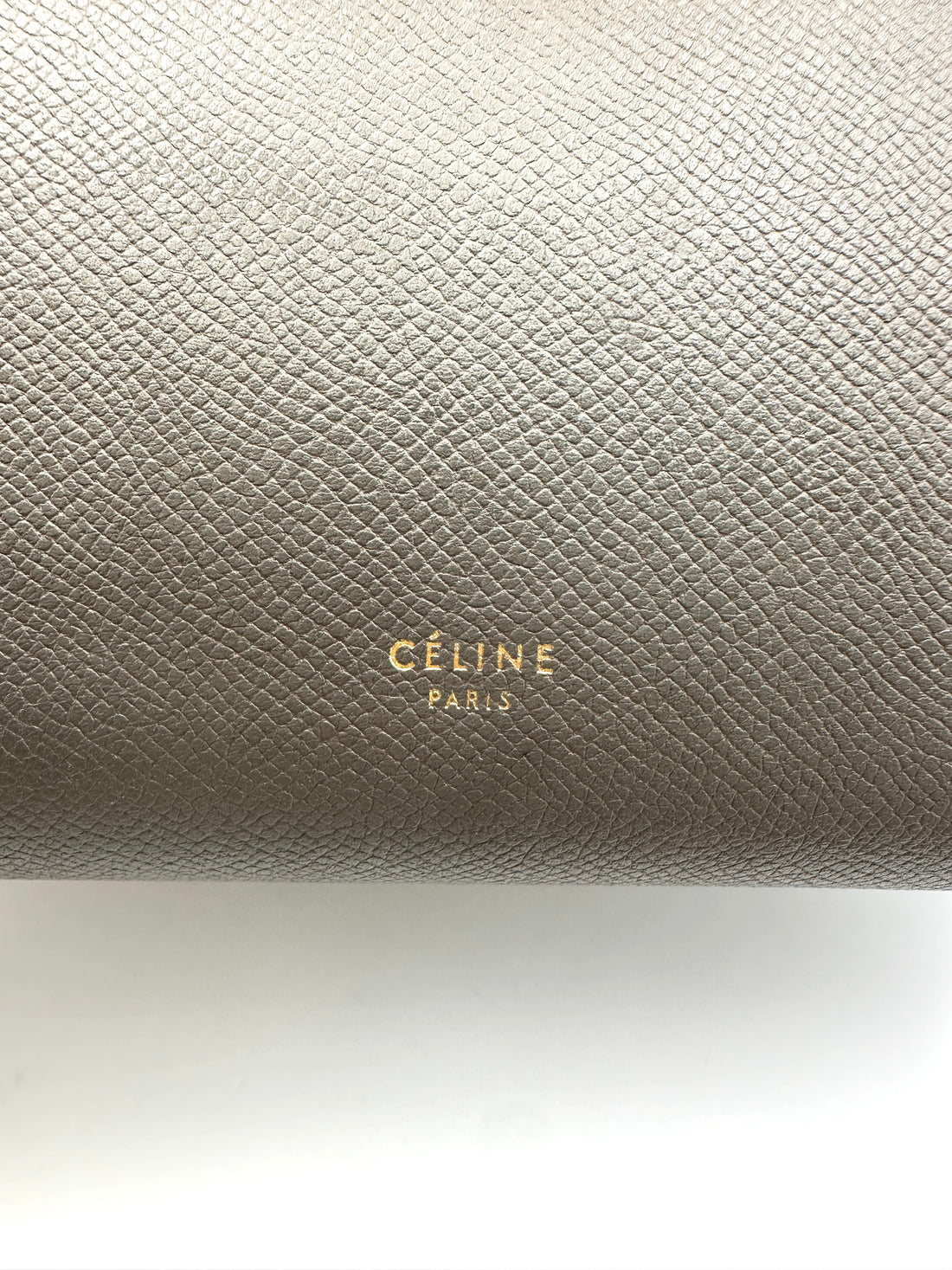 Celine Grey Leather Belt Handle Bag CE141