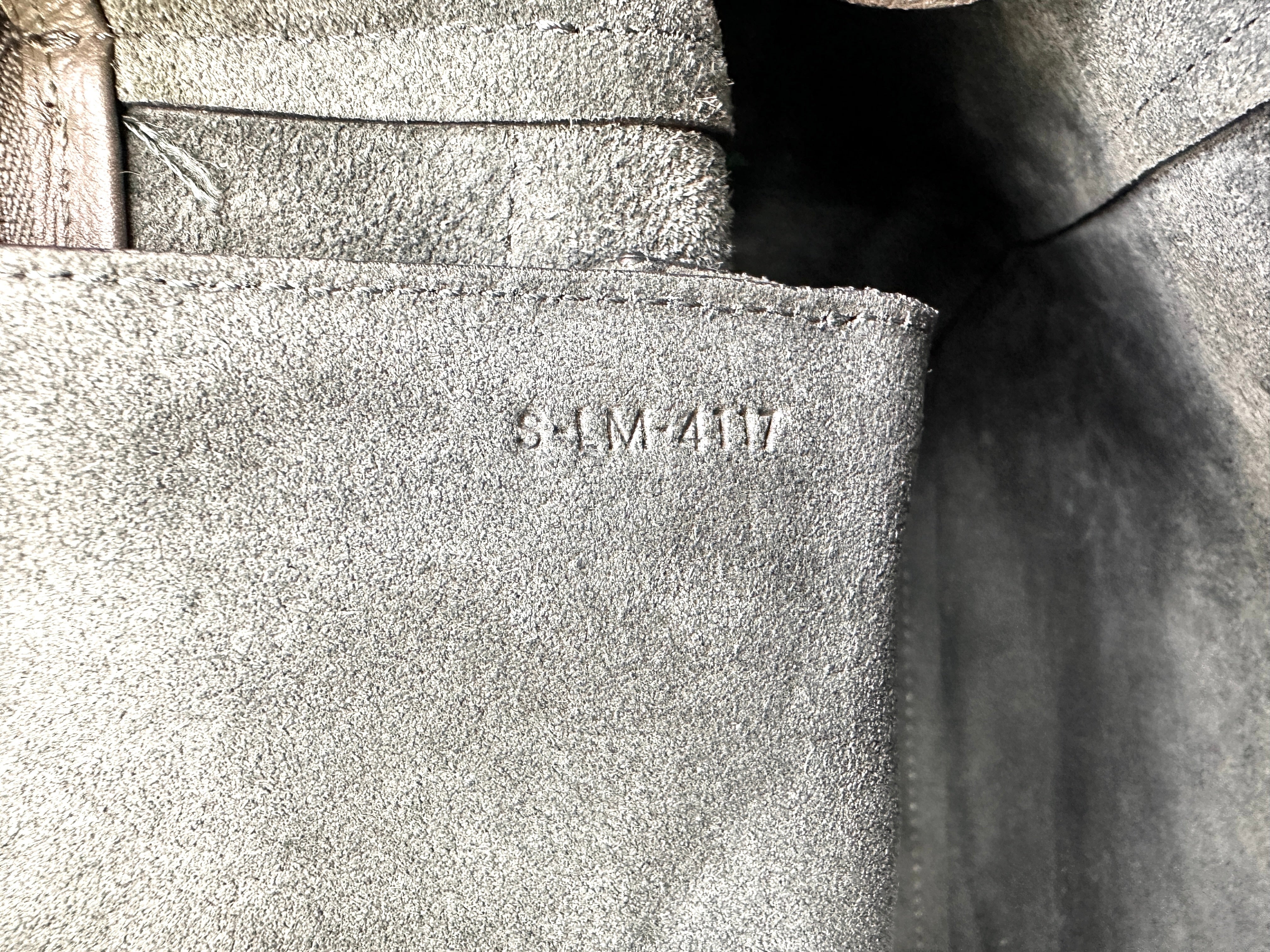 Celine Grey Leather Belt Handle Bag CE141