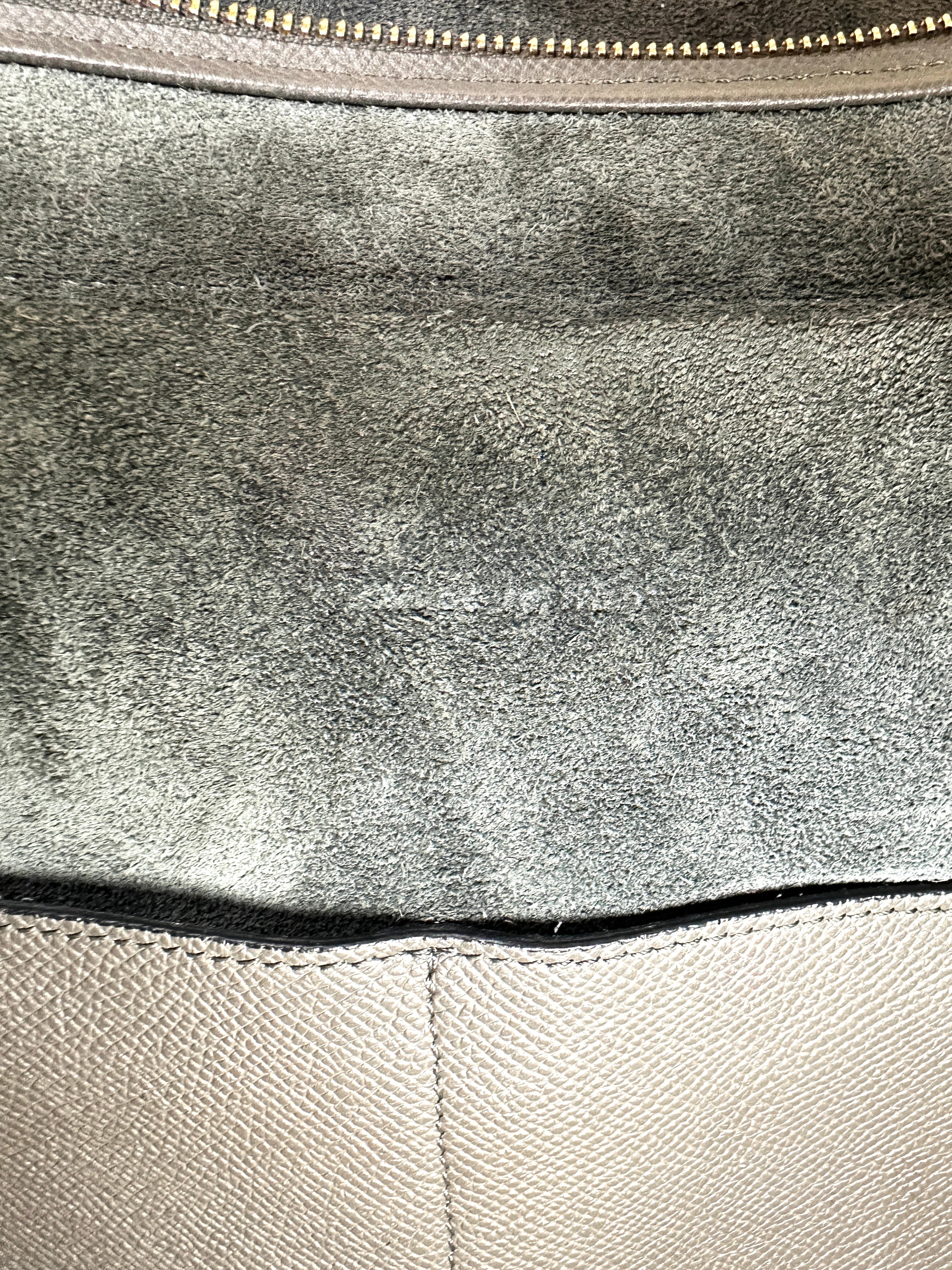 Celine Grey Leather Belt Handle Bag CE141