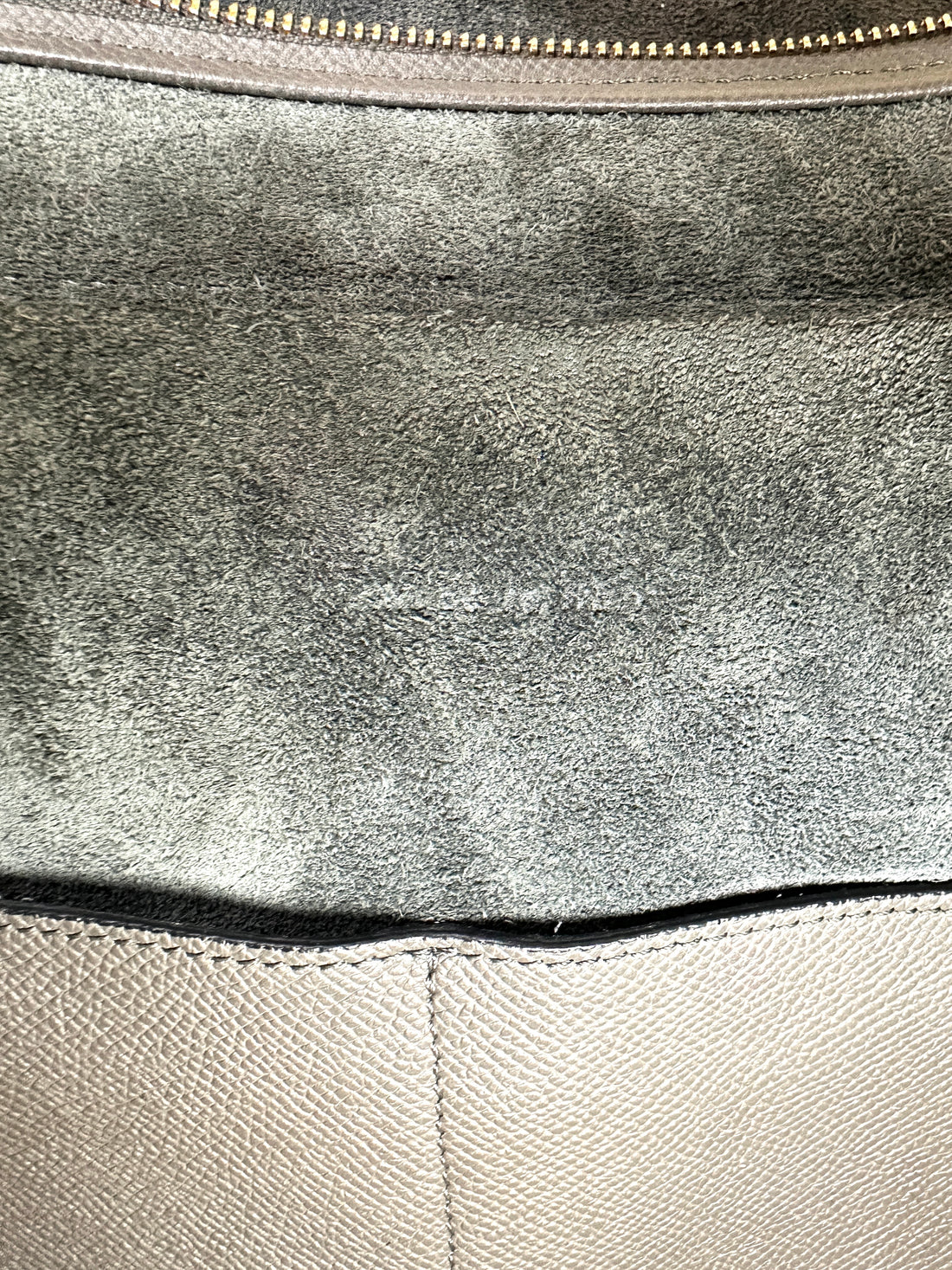 Celine Grey Leather Belt Handle Bag CE141