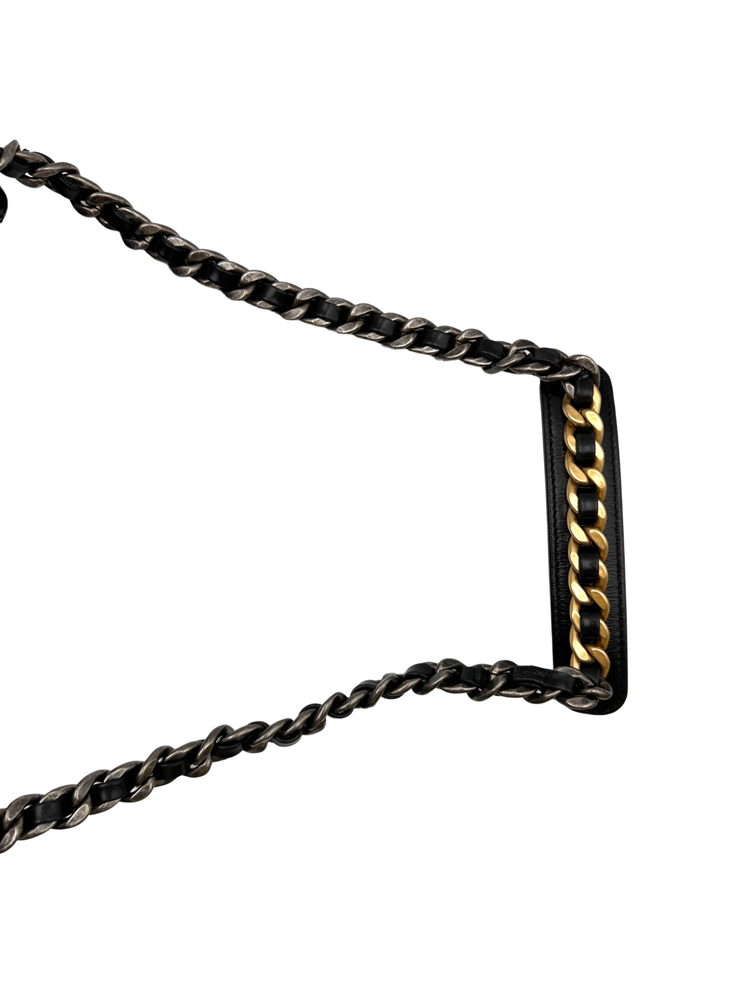 Chanel 25 Black Quilted Leather Medium Size Hobo Bag With Gold Hardware(T3***41) CC1700