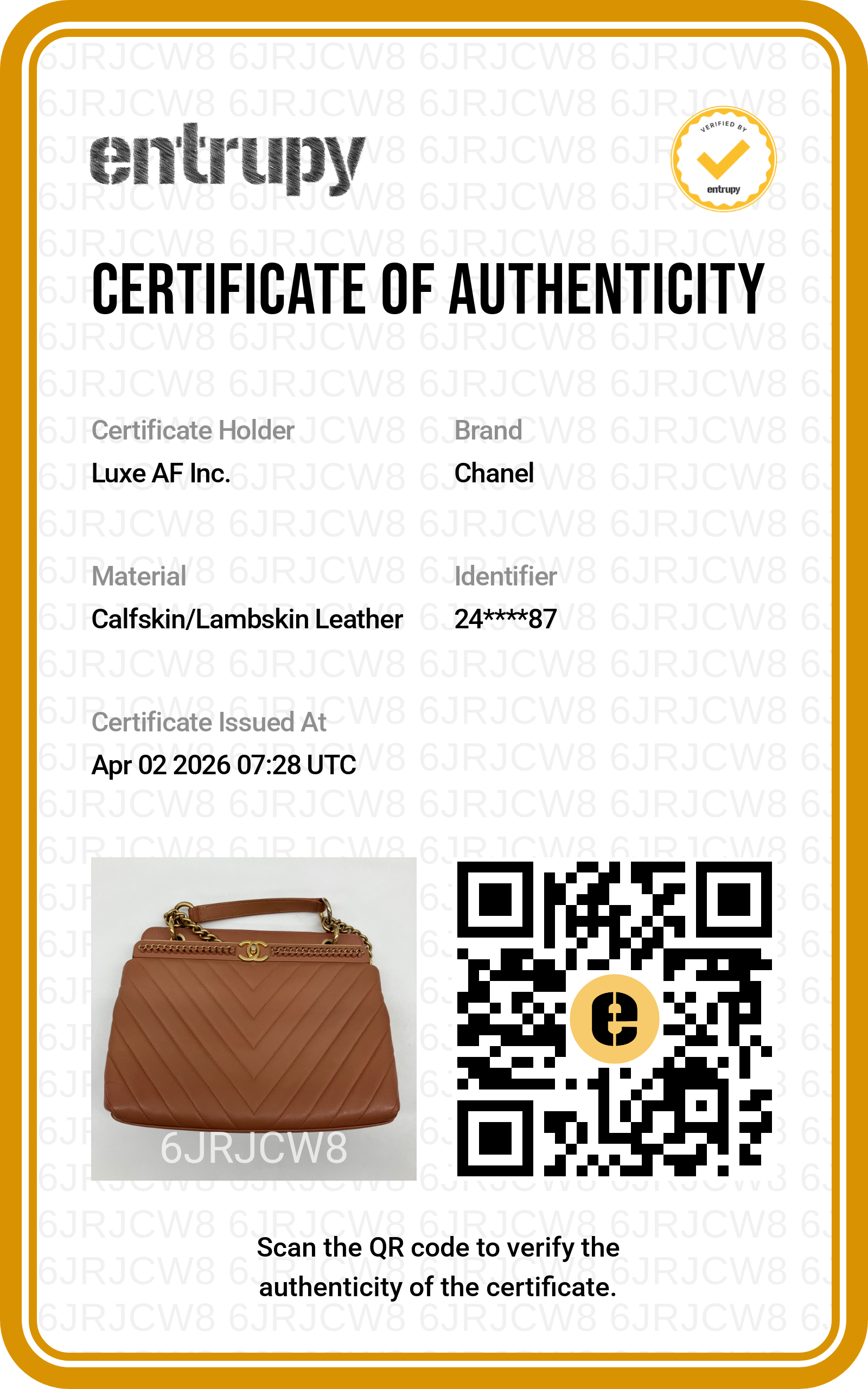Chanel Brown Chevron Quilted Leather Shoulder Bag With Gold Hardware(24***87) IRIS135