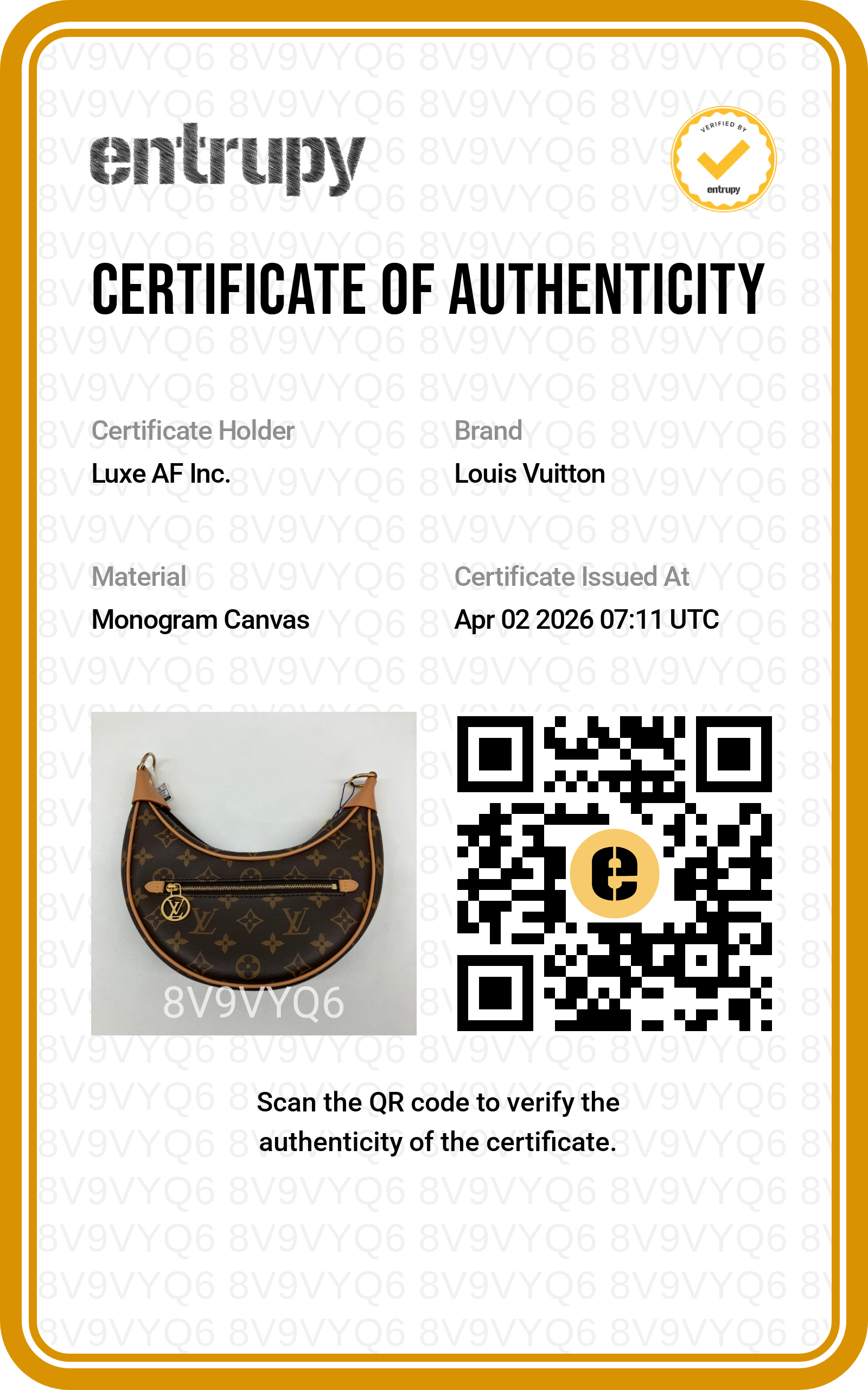 Louis Vuitton Loop Monogram Canvas Shoulder Bag LV2383