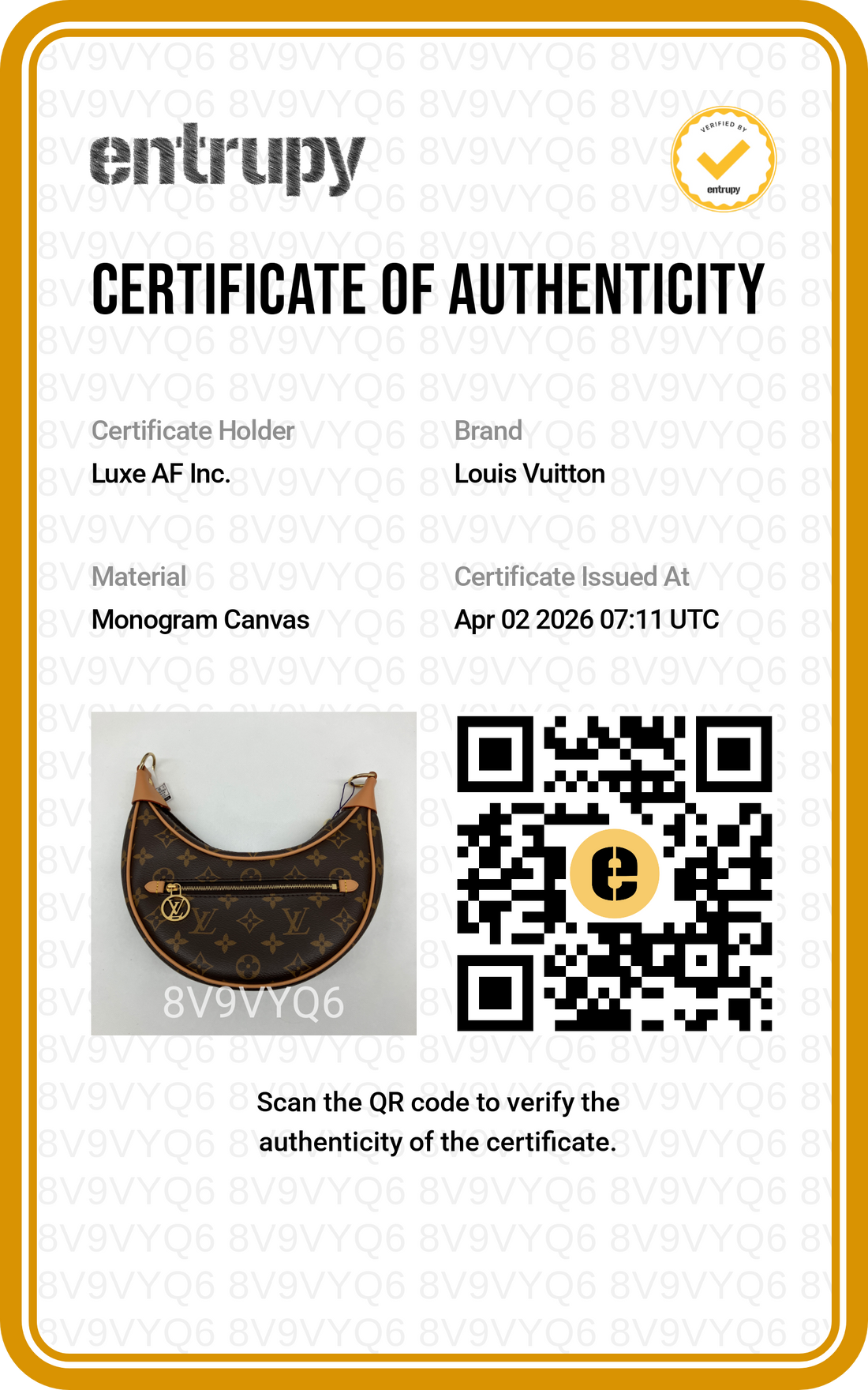 Louis Vuitton Loop Monogram Canvas Shoulder Bag LV2383