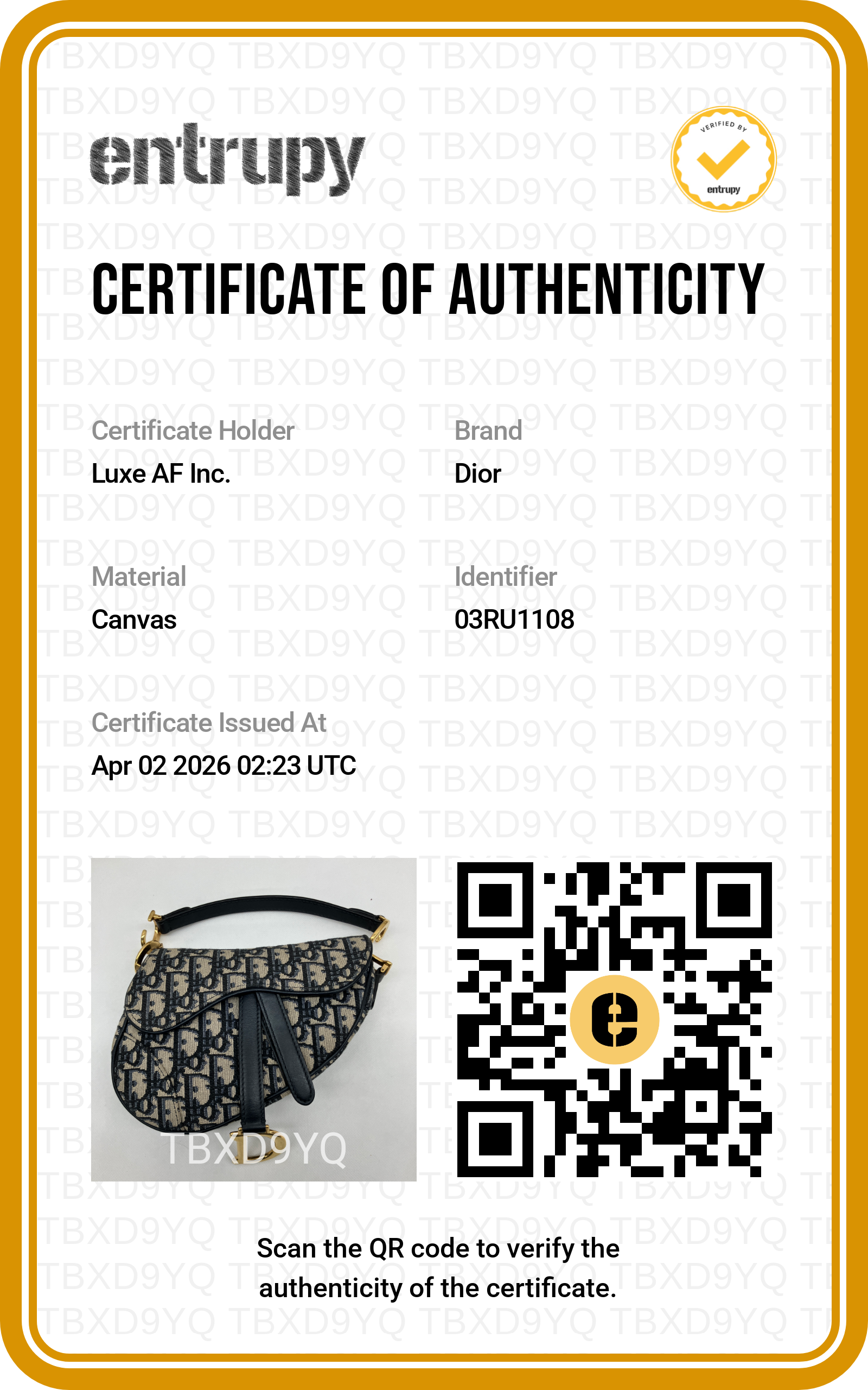 Christian Dior Oblique Black Jacquard Saddle Bag DR646