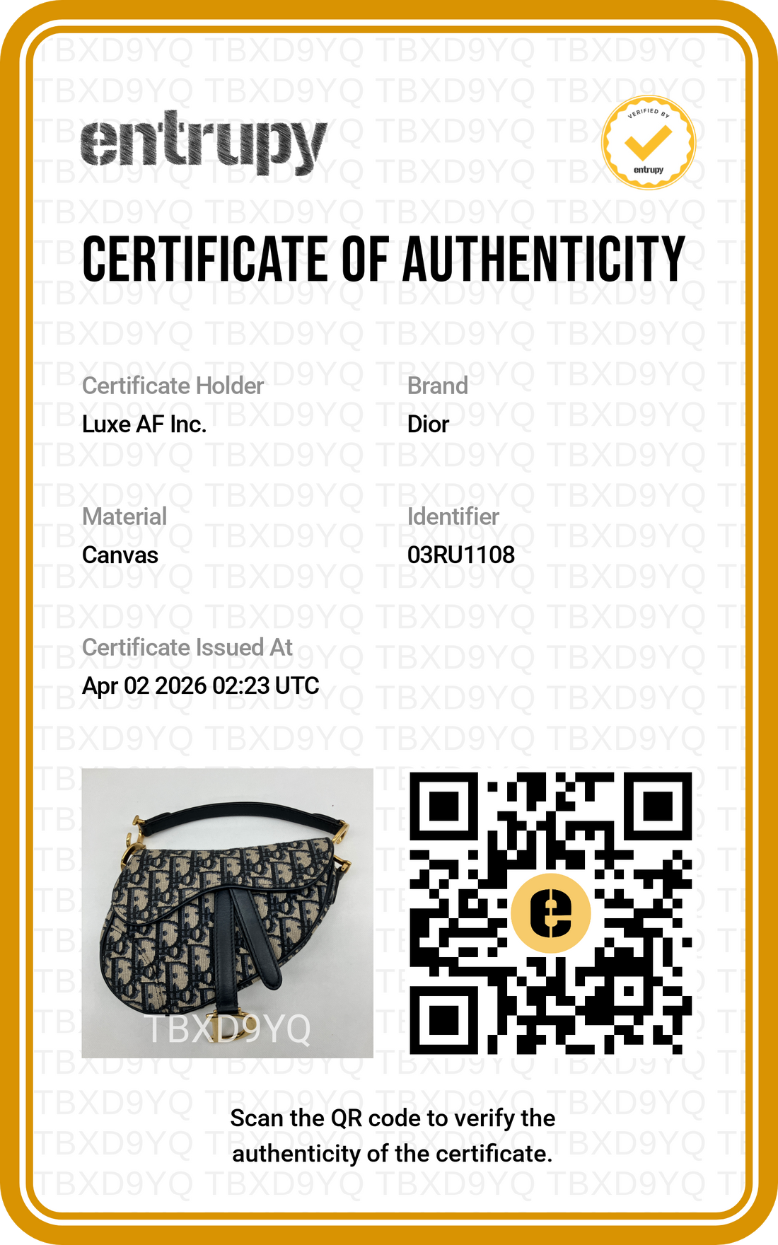 Christian Dior Oblique Black Jacquard Saddle Bag DR646