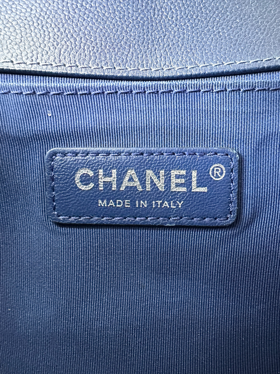 Chanel LeBoy Blue Quilted Leather Flap Bag With Silver Buckle(23***16) CC1704