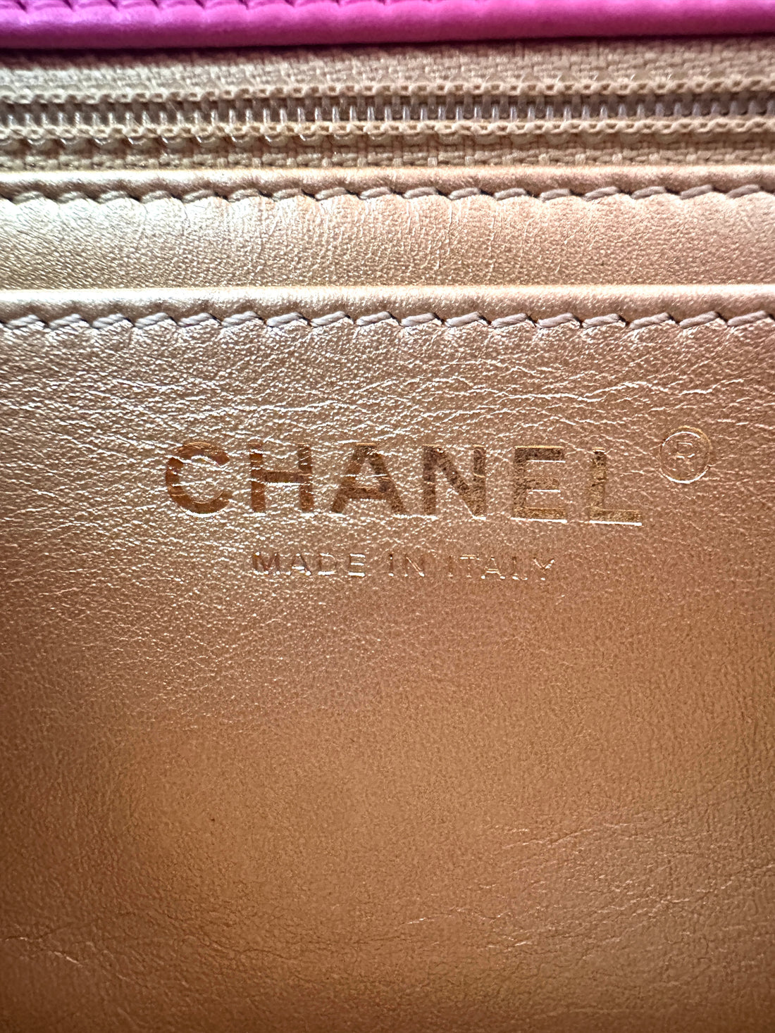 Chanel Pink Quilted Lambskin Mini Square Flap Bag With Gold Hardware(29***76) CC1701