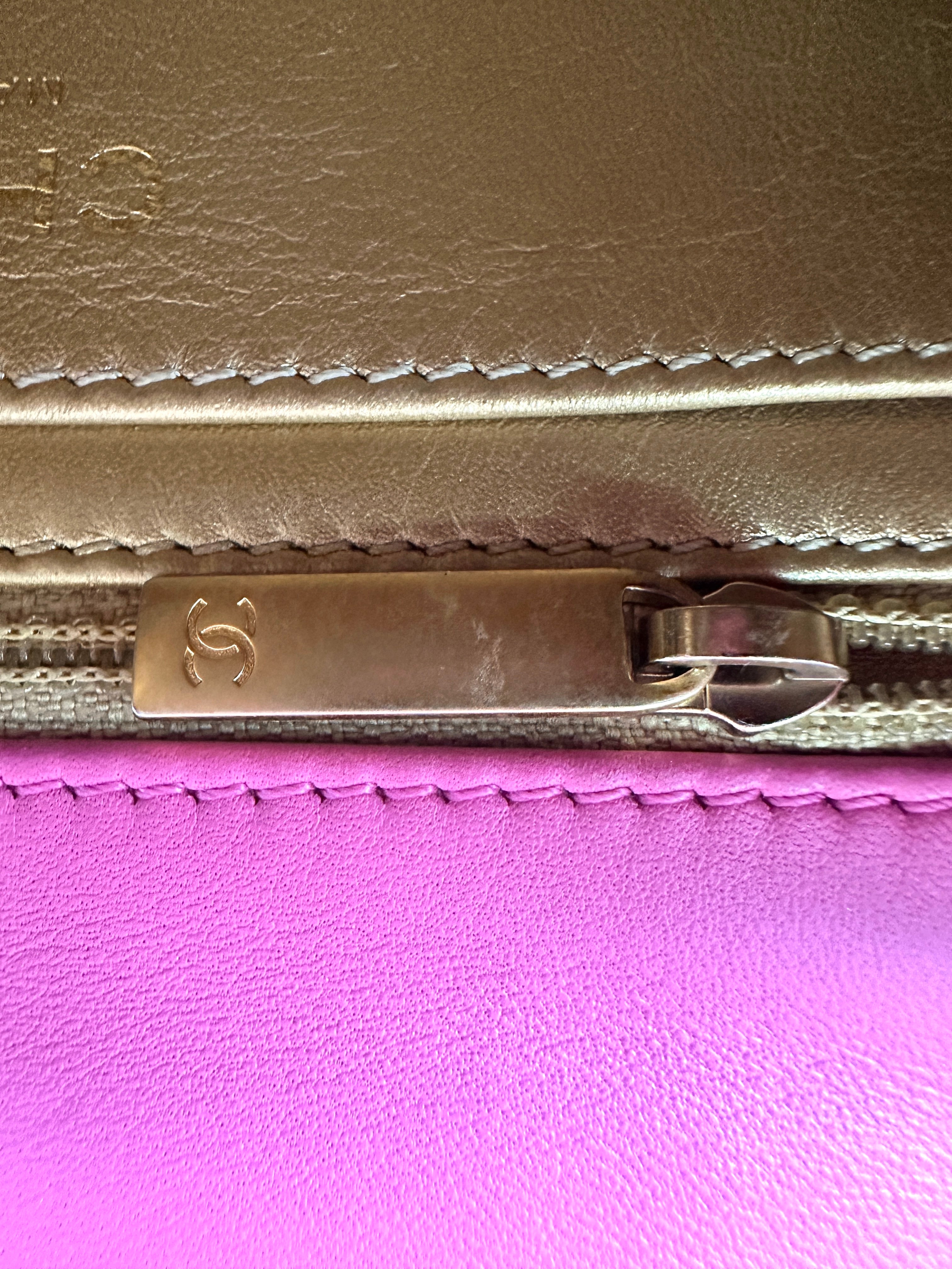 Chanel Pink Quilted Lambskin Mini Square Flap Bag With Gold Hardware(29***76) CC1701