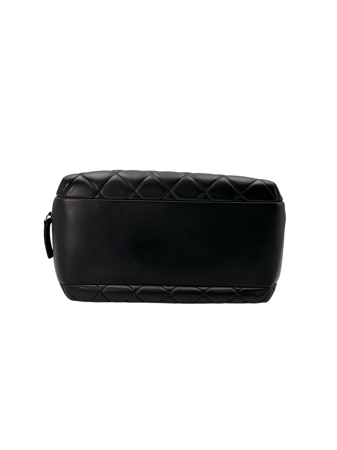 Chanel Trendy CC Black Quilted Lambskin Medium Size Bowling Bag(21***25) IRIS122