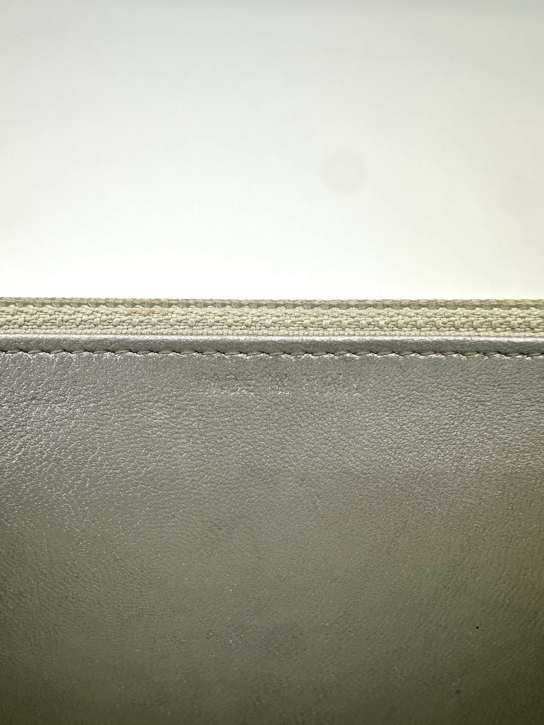Chanel Metallic Silver Quilted Leather Wallet On Chain With Silver Buckle(18***70) CC1705