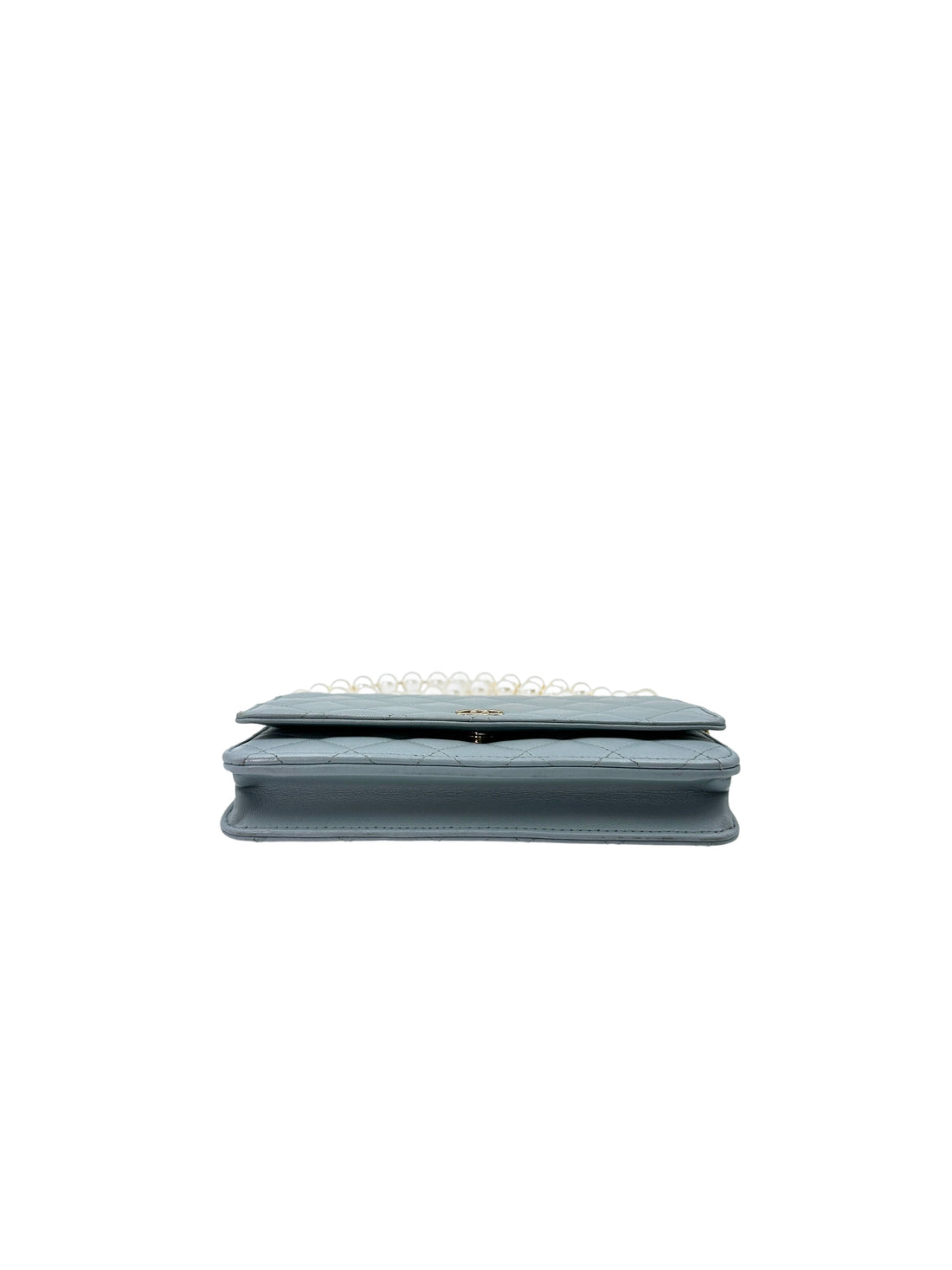 Chanel 22P Light Blue Quilted Lambskin Wallet On Chain(XL***XJ) IRIS139