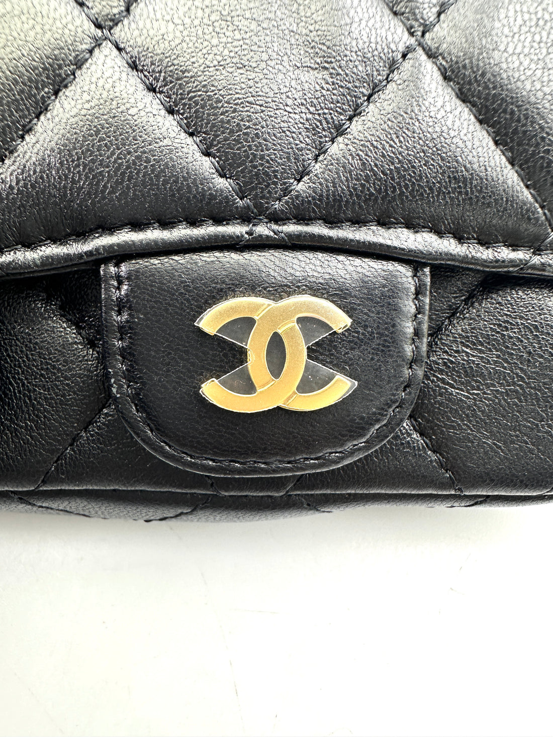 Chanel Micro Classic Flap Black Quilted Lambskin Belt Bag(UT***2A) CC1707