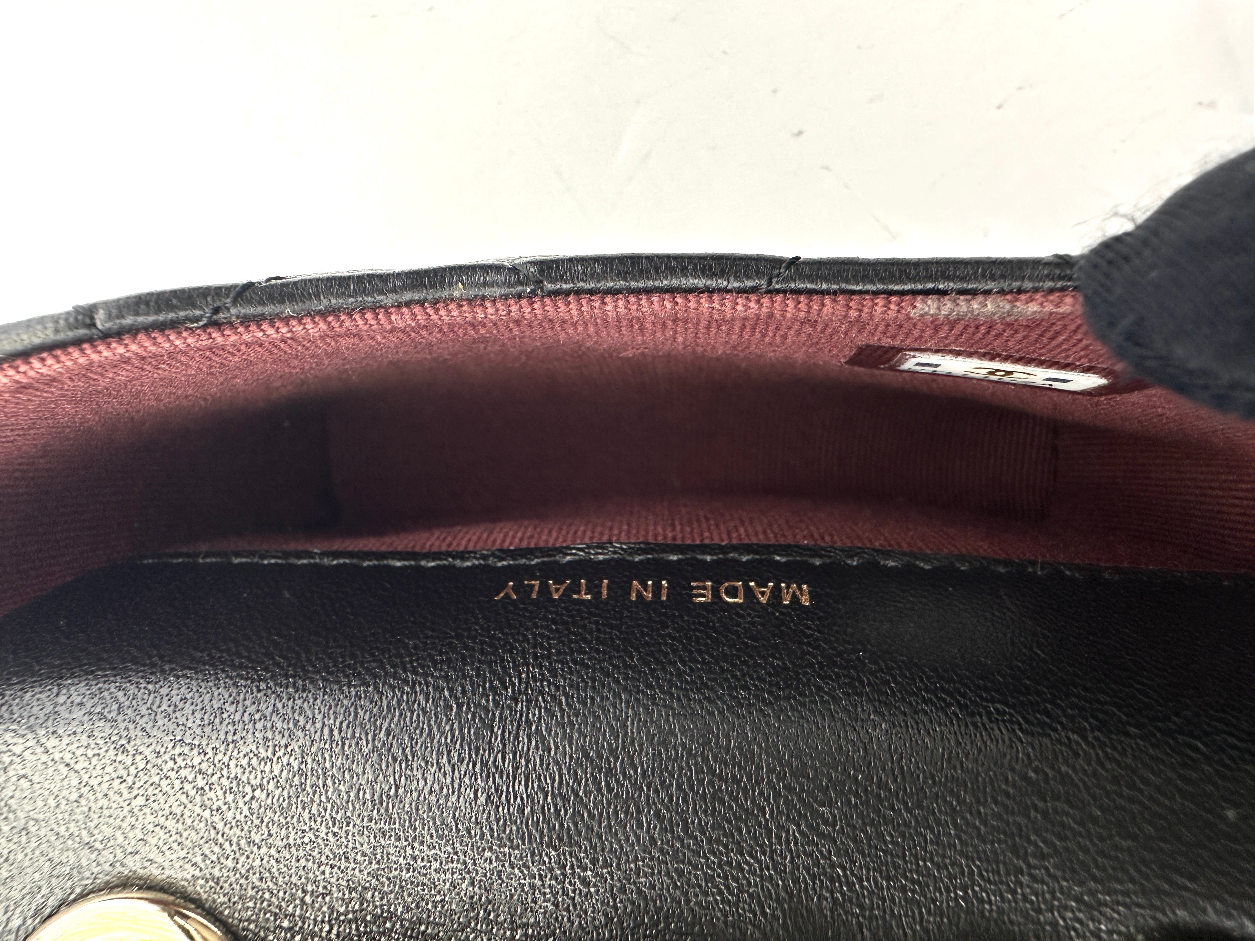 Chanel Micro Classic Flap Black Quilted Lambskin Belt Bag(UT***2A) CC1707