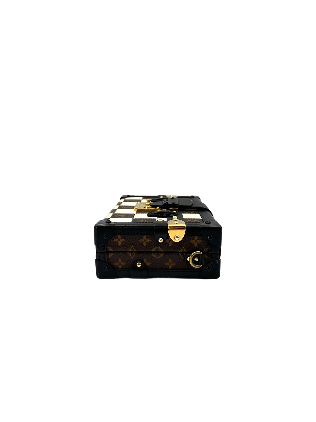 Louis Vuitton Petite Malle Damier Tressage Monogram & Leather Shoulder Bag IRIS141