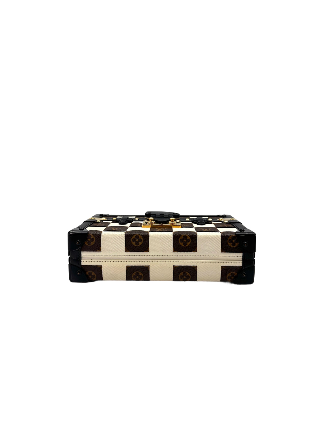 Louis Vuitton Petite Malle Damier Tressage Monogram & Leather Shoulder Bag IRIS141