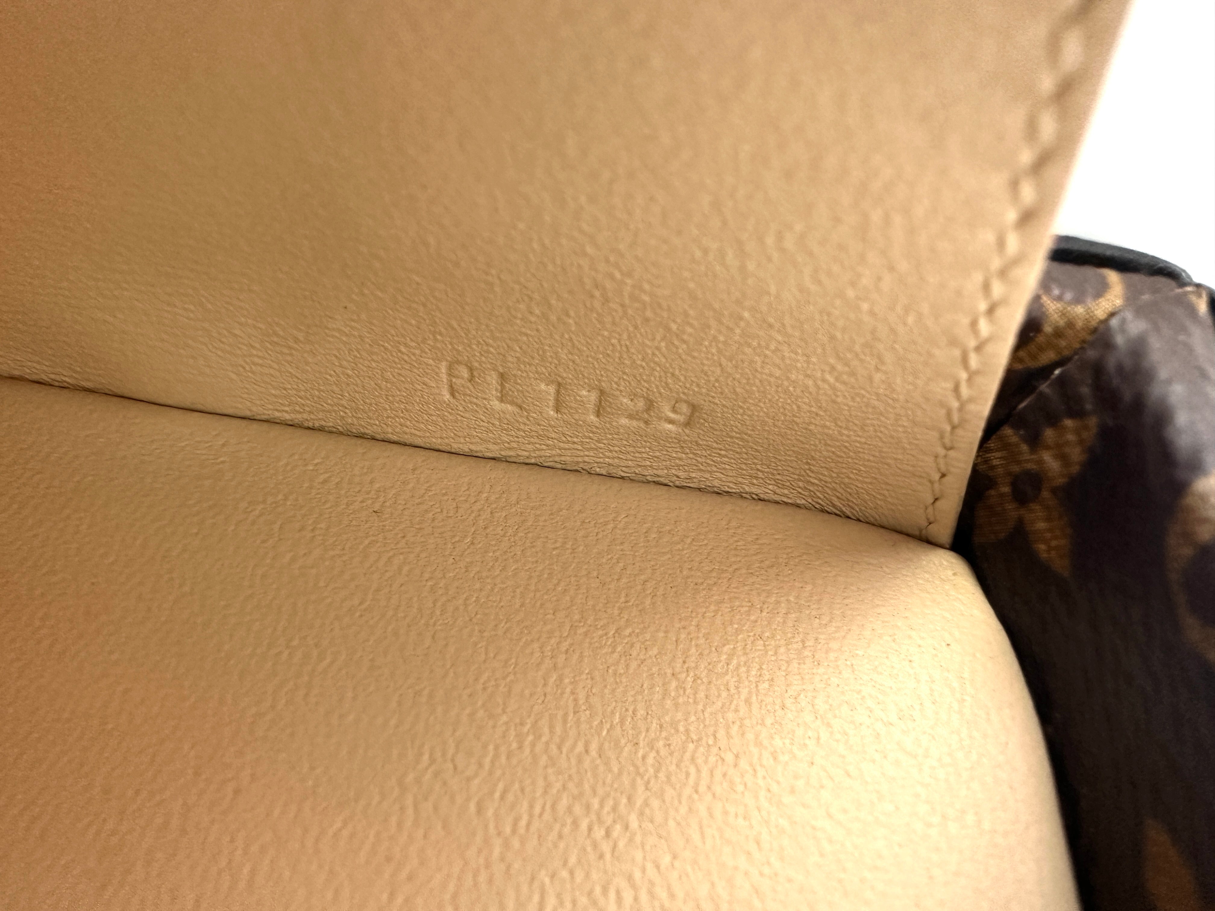 Louis Vuitton Petite Malle Damier Tressage Monogram & Leather Shoulder Bag IRIS141