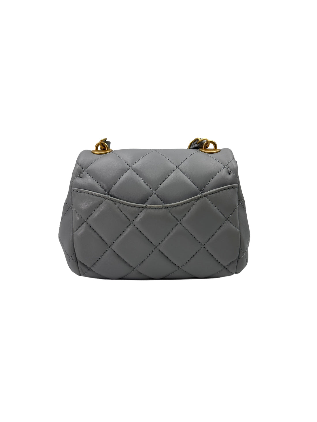 Chanel 23B Light Blue Quilted Leather Flap Bag With Gold Hardware(HH***J1) CC1710
