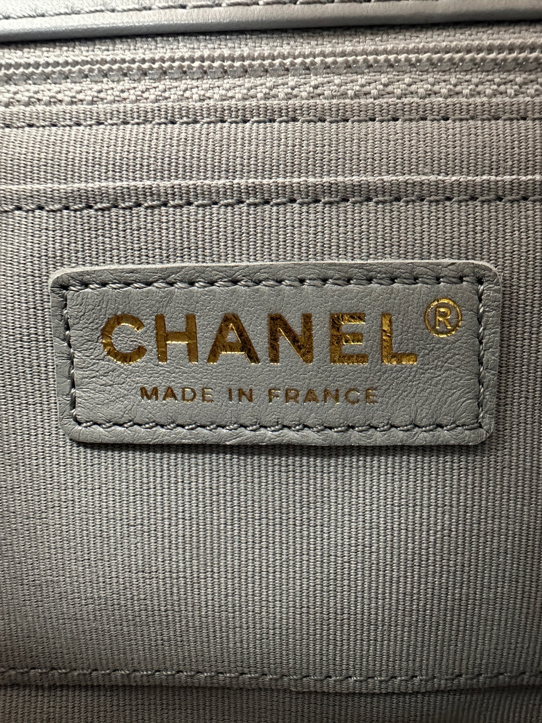 Chanel 23B Light Blue Quilted Leather Flap Bag With Gold Hardware(HH***J1) CC1710