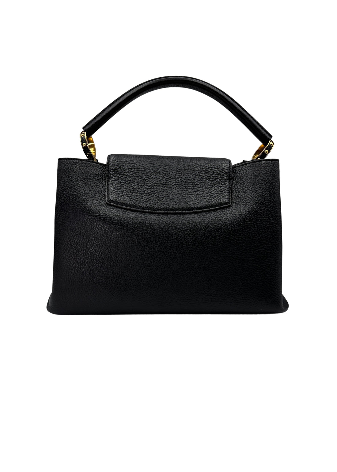 Louis Vuitton Capucines GM Black Calfskin Handle Bag LV2386