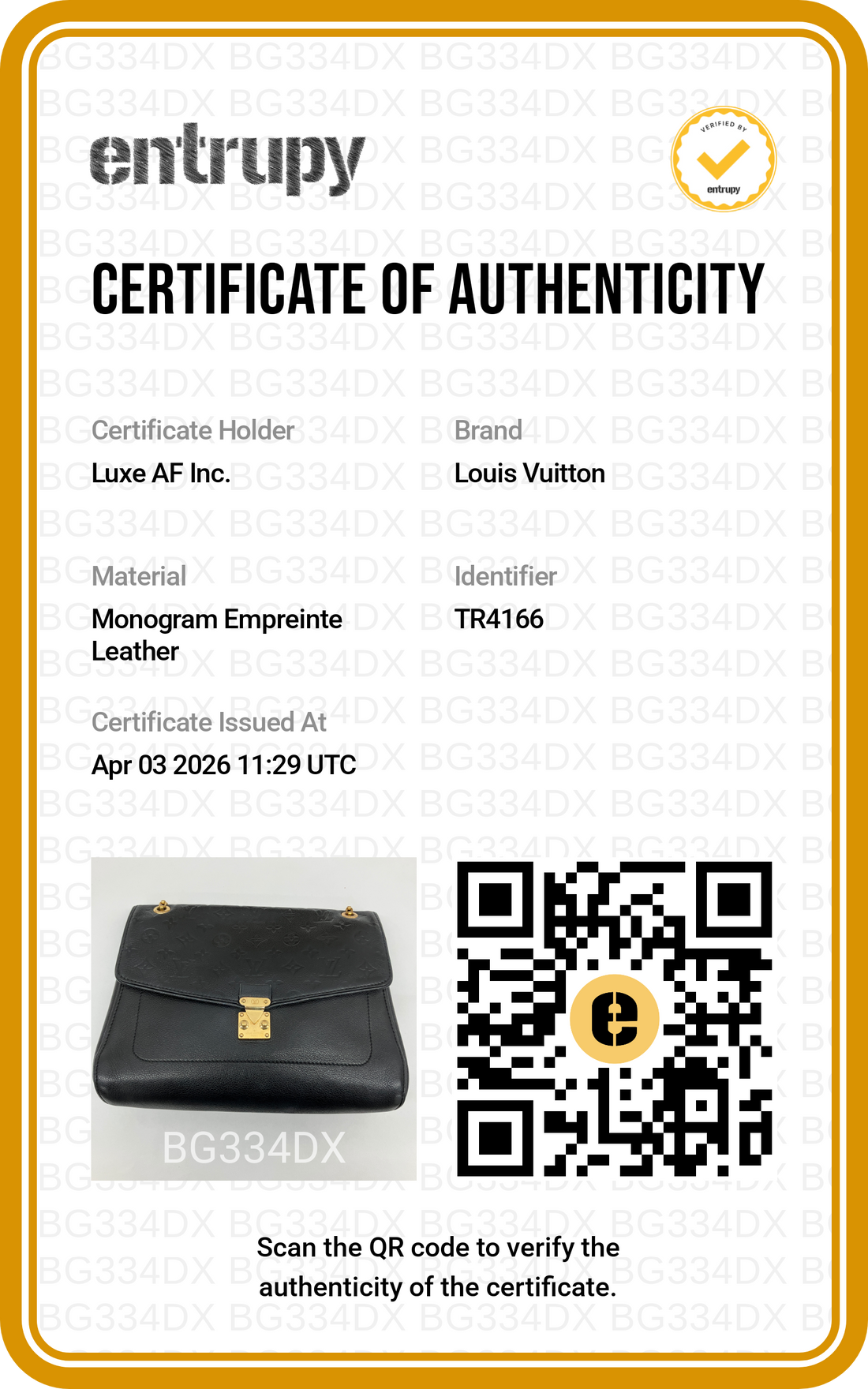 Louis Vuitton Saint Germain Black Monogram Empreinte Shoulder Bag LV2391