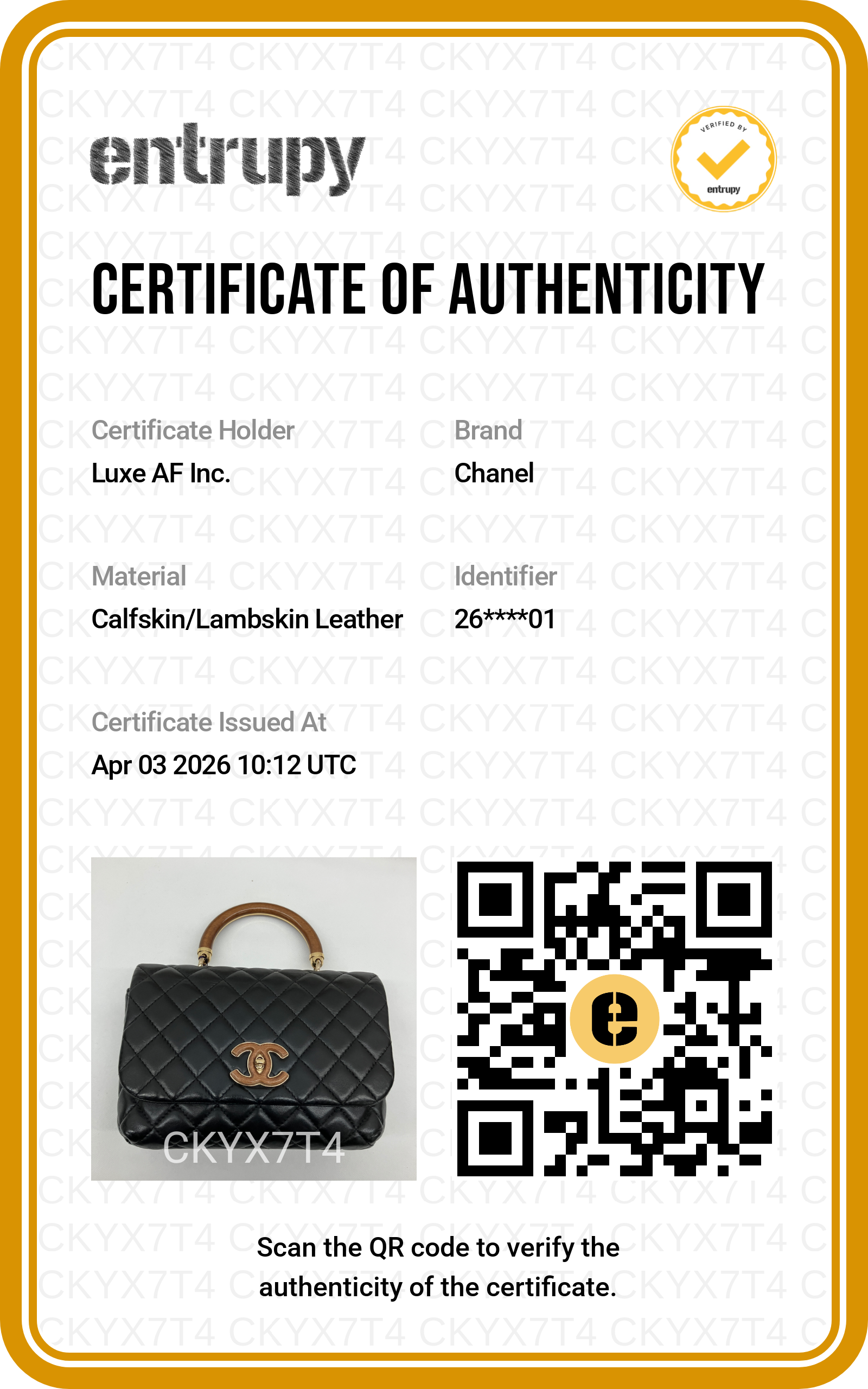 Chanel "Knock On Wood" Black Quilted Leather Top Handle Flap Bag(26***01) IRIS142