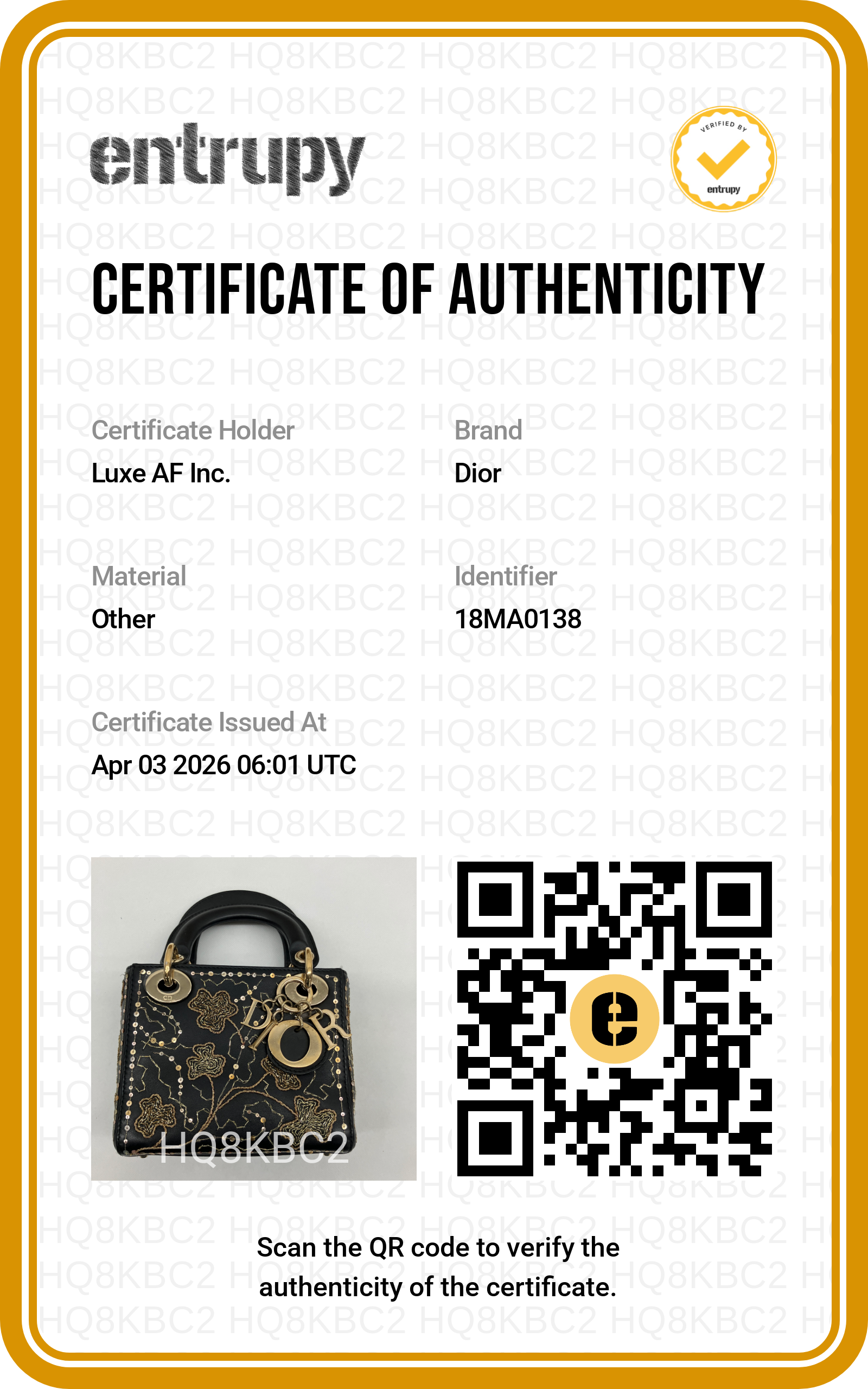 Christian Dior Lady Dior Black Gold "Clovers" Embroidered Handle Bag Wih Gold Charms IRIS138