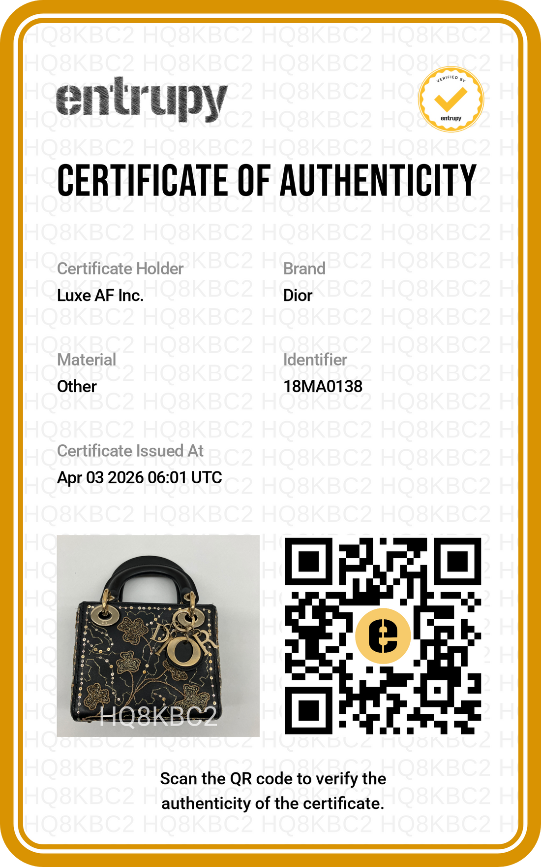 Christian Dior Lady Dior Black Gold "Clovers" Embroidered Handle Bag Wih Gold Charms IRIS138