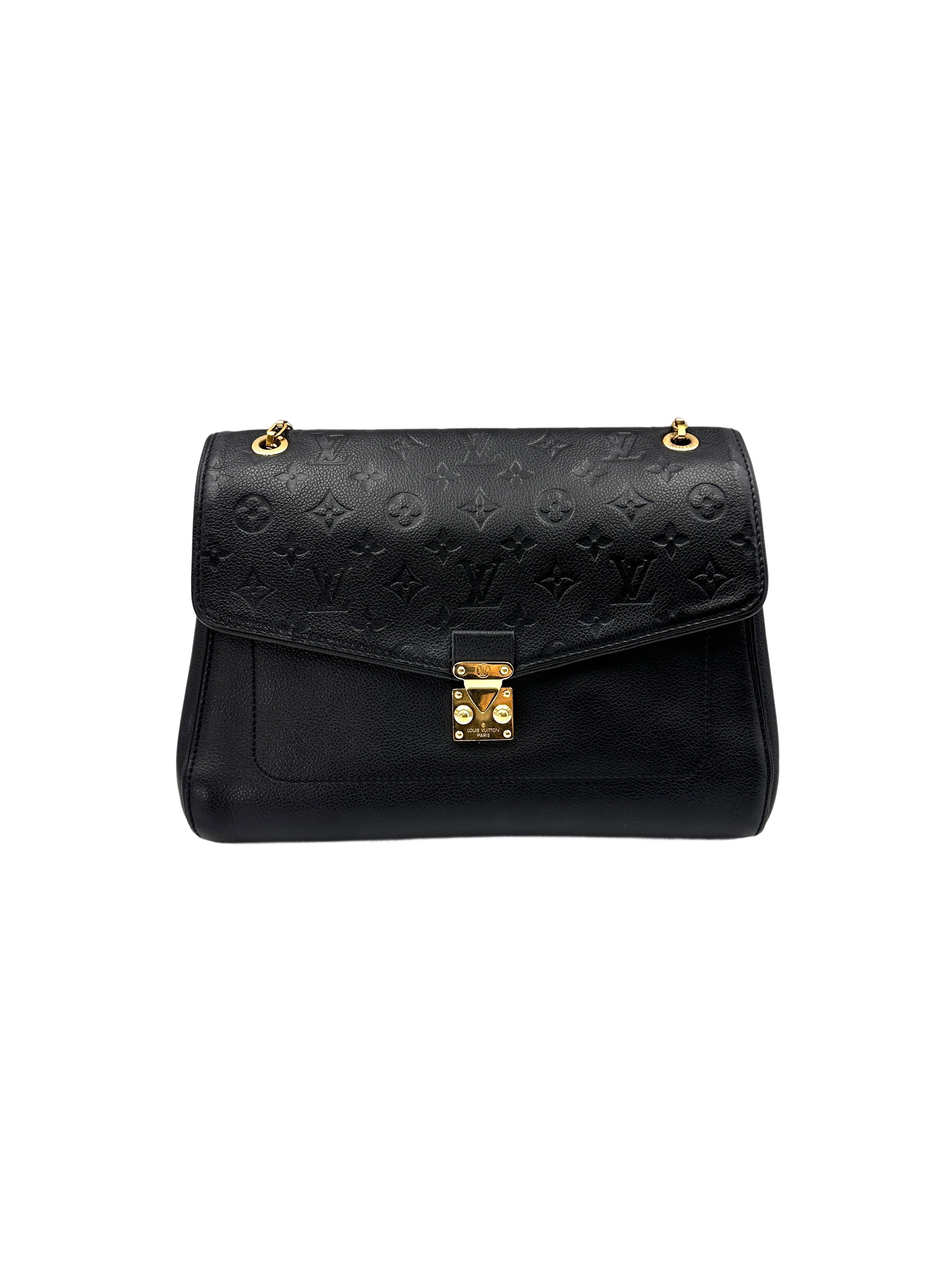 Louis Vuitton Saint Germain Black Monogram Empreinte Shoulder Bag LV2391