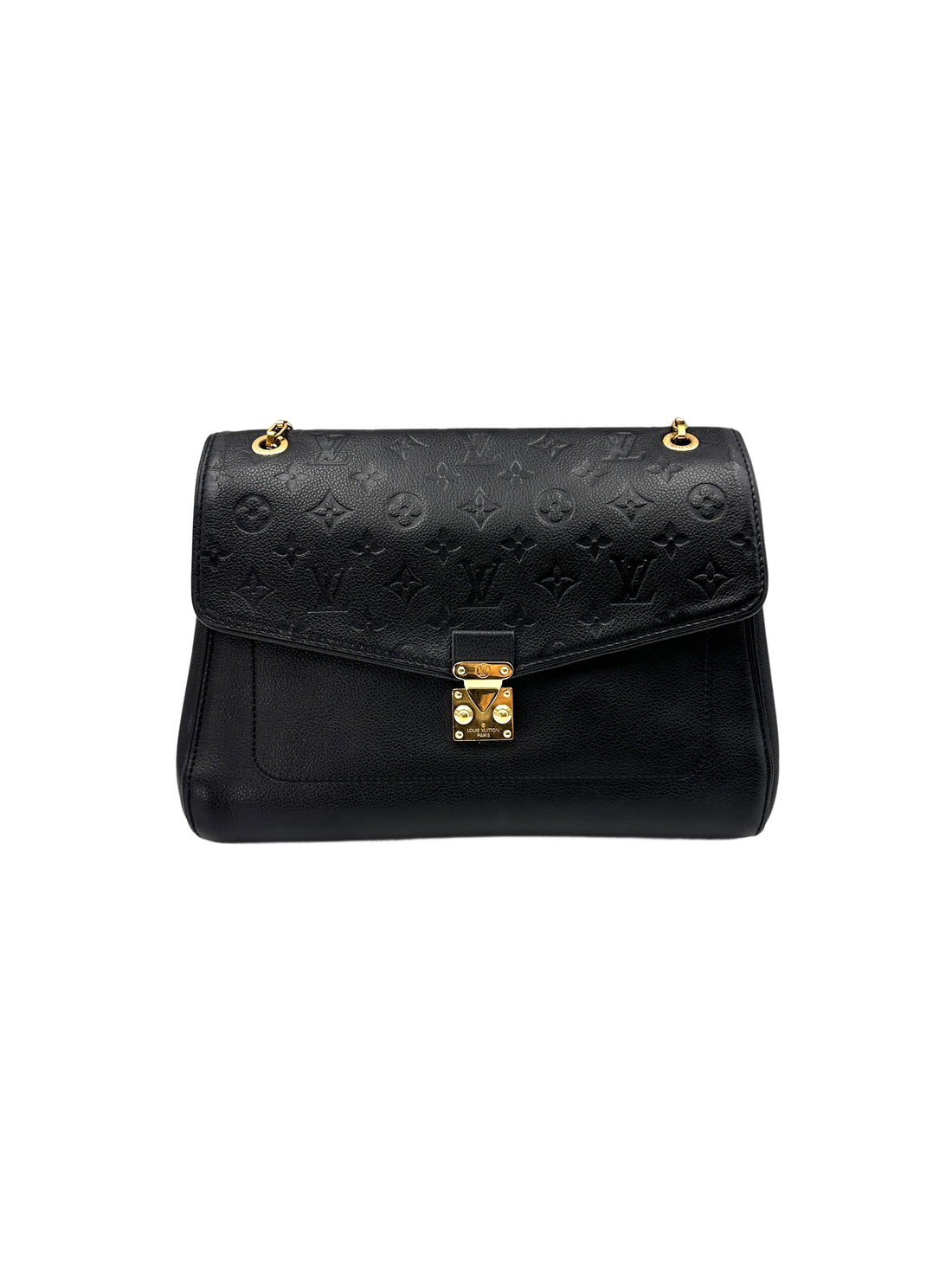 Louis Vuitton Saint Germain Black Monogram Empreinte Shoulder Bag LV2391
