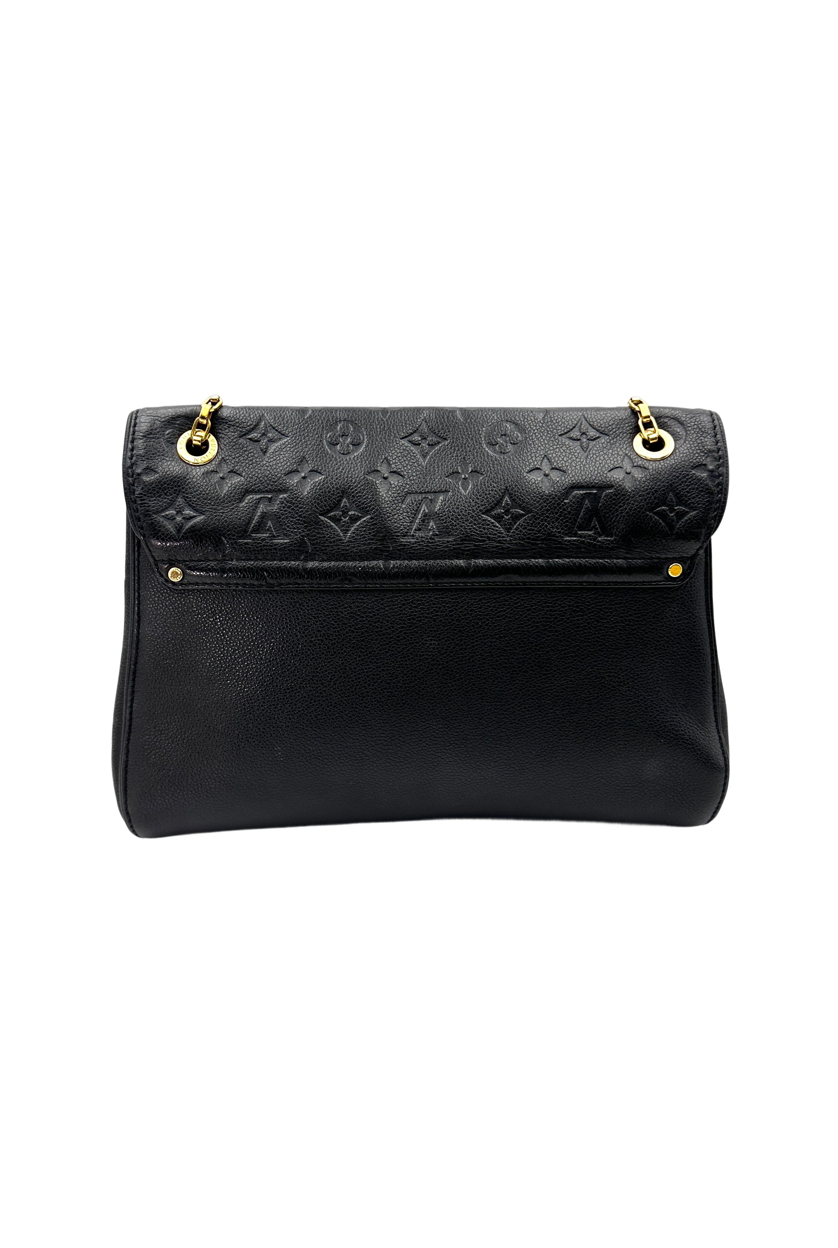 Louis Vuitton Saint Germain Black Monogram Empreinte Shoulder Bag LV2391