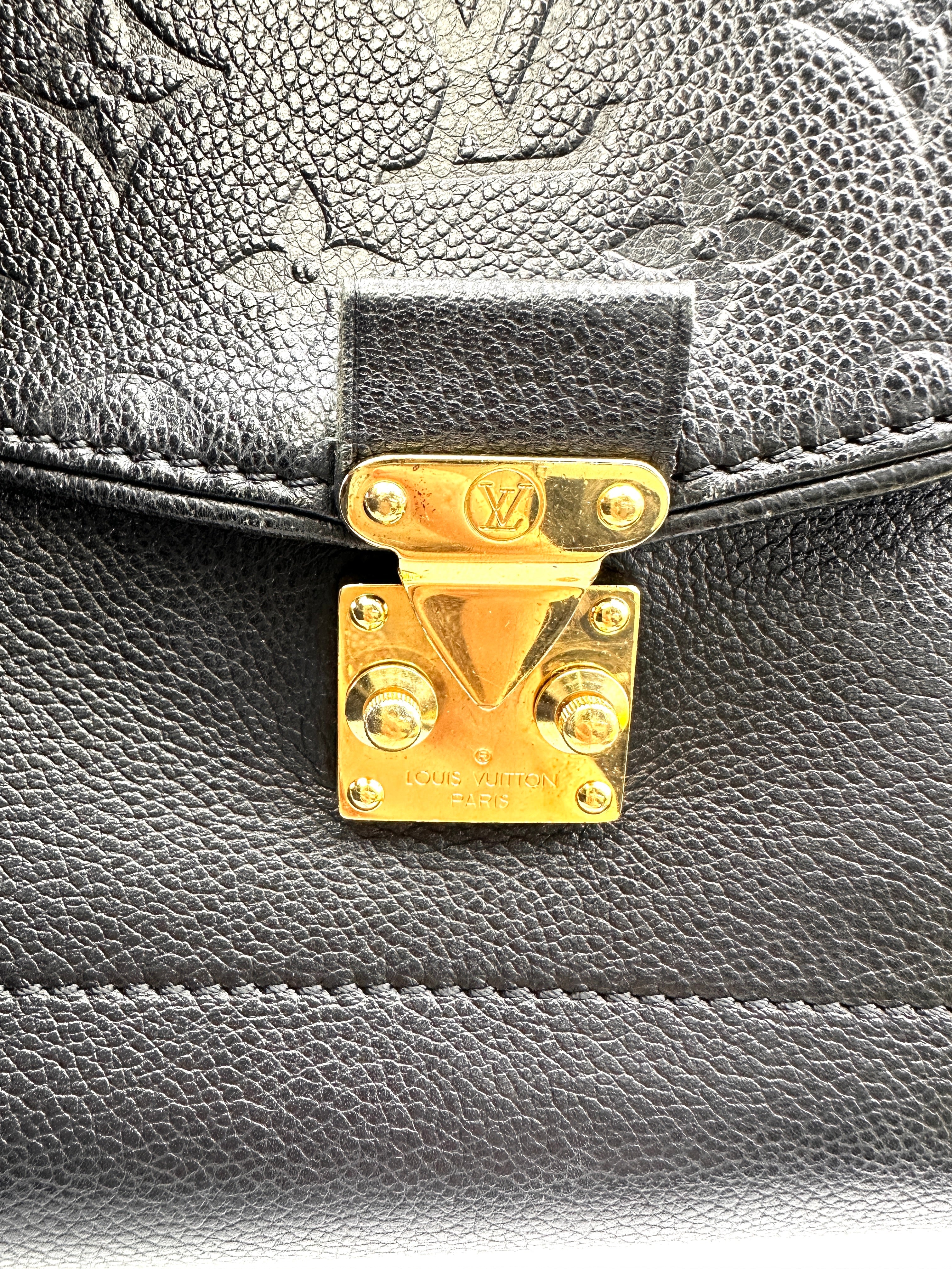 Louis Vuitton Saint Germain Black Monogram Empreinte Shoulder Bag LV2391