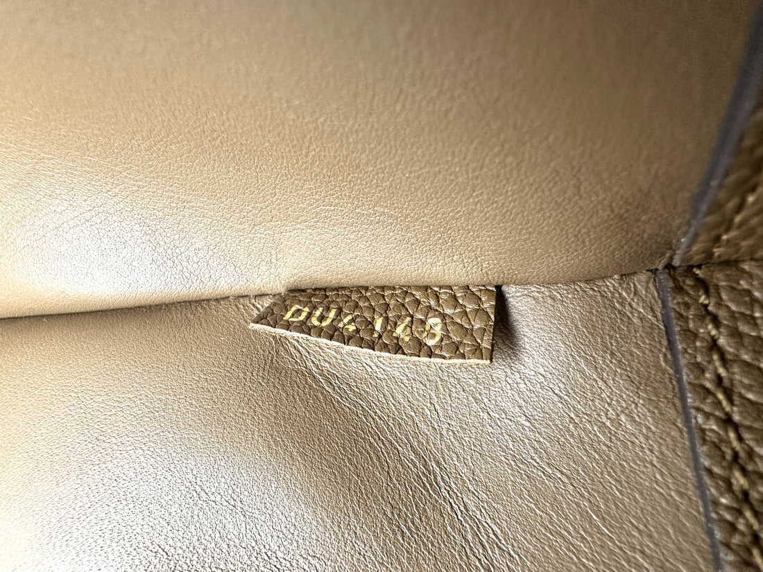 Louis Vuitton City Steamer MM Beige Taurillon Leather & Python Trim Handle Bag LV2389