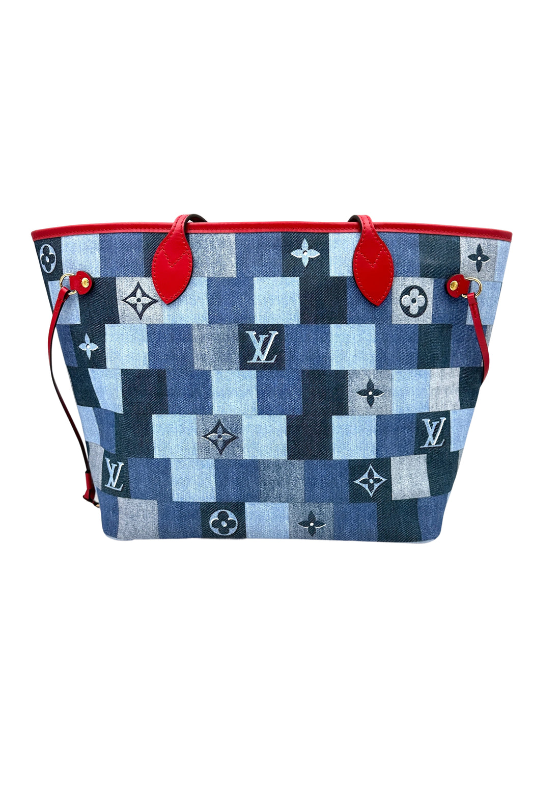 Louis Vuitton Neverfull Patchwork Monogram Denim Handle Bag LV2392