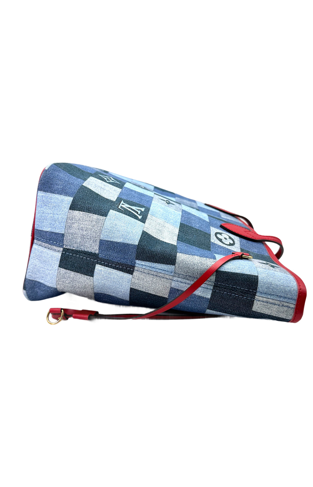 Louis Vuitton Neverfull Patchwork Monogram Denim Handle Bag LV2392