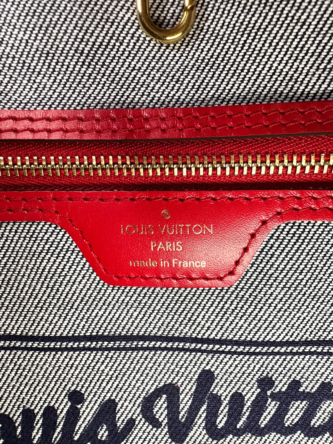 Louis Vuitton Neverfull Patchwork Monogram Denim Handle Bag LV2392