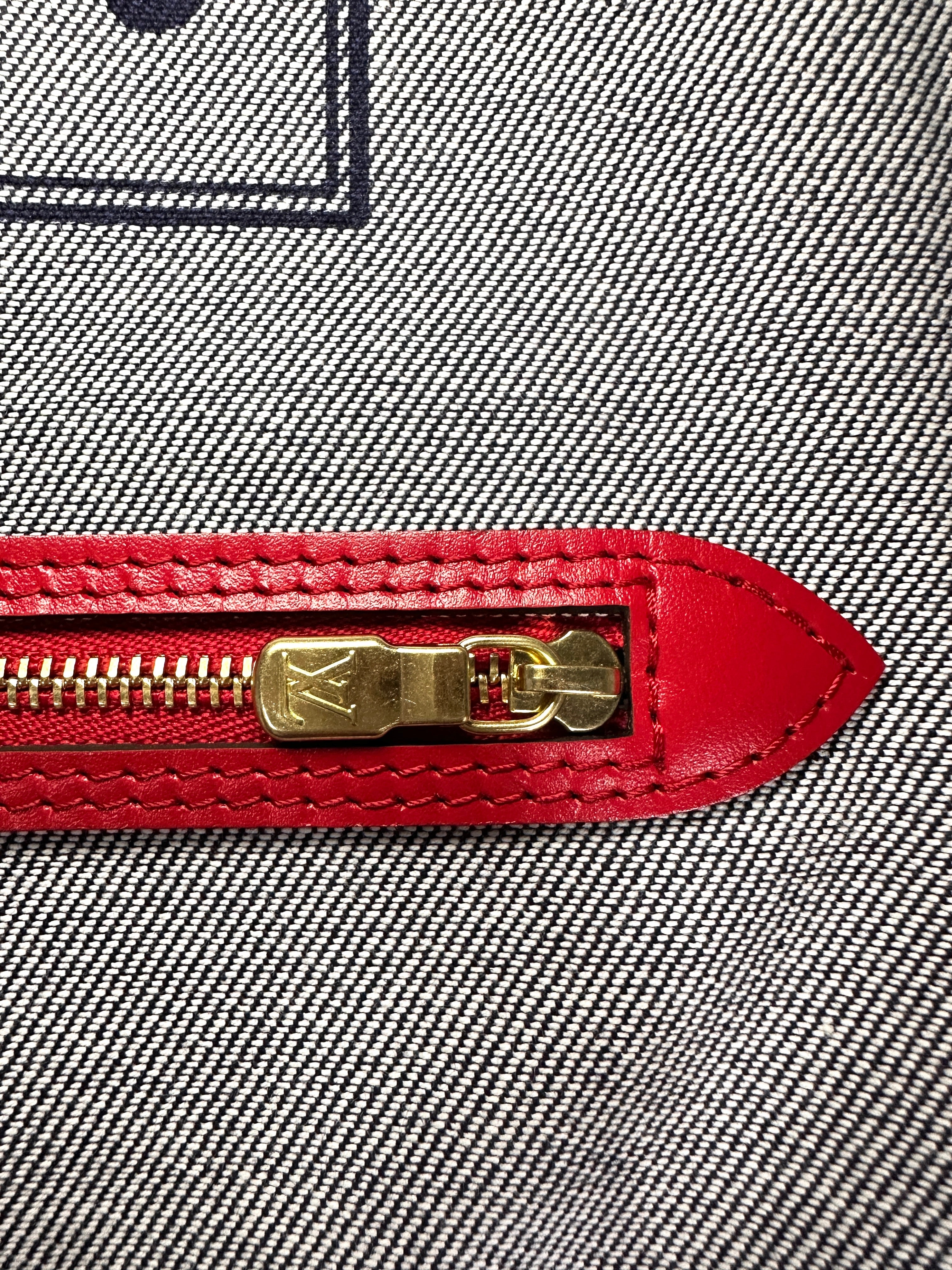 Louis Vuitton Neverfull Patchwork Monogram Denim Handle Bag LV2392