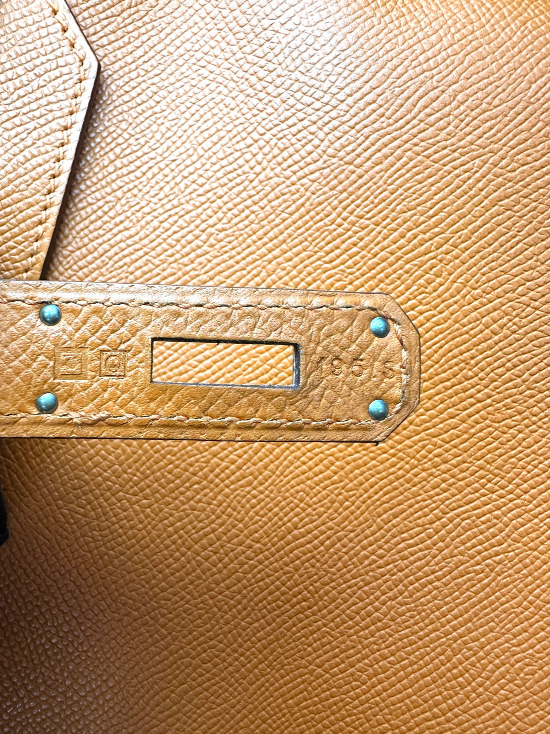 Hermes Birkin35 Orange Leather Handle Bag With Silver Hardware HR88