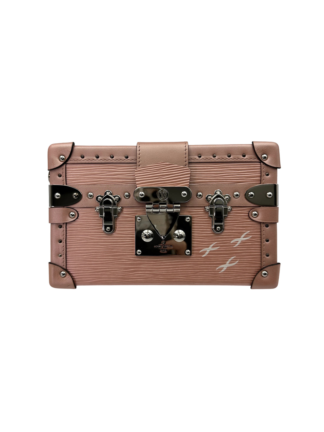 Louis Vuitton Petite Malle Pink Epi Leather Shoulder Bag LV2390